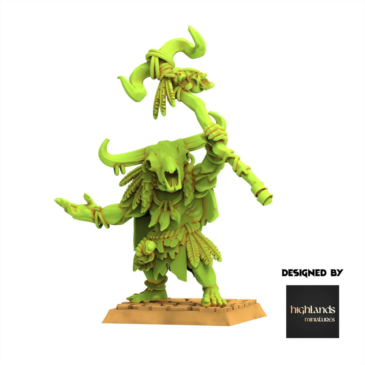 Orc & Goblin - Cave Orc Shaman - Moredhun's Orc - Highlands Miniature