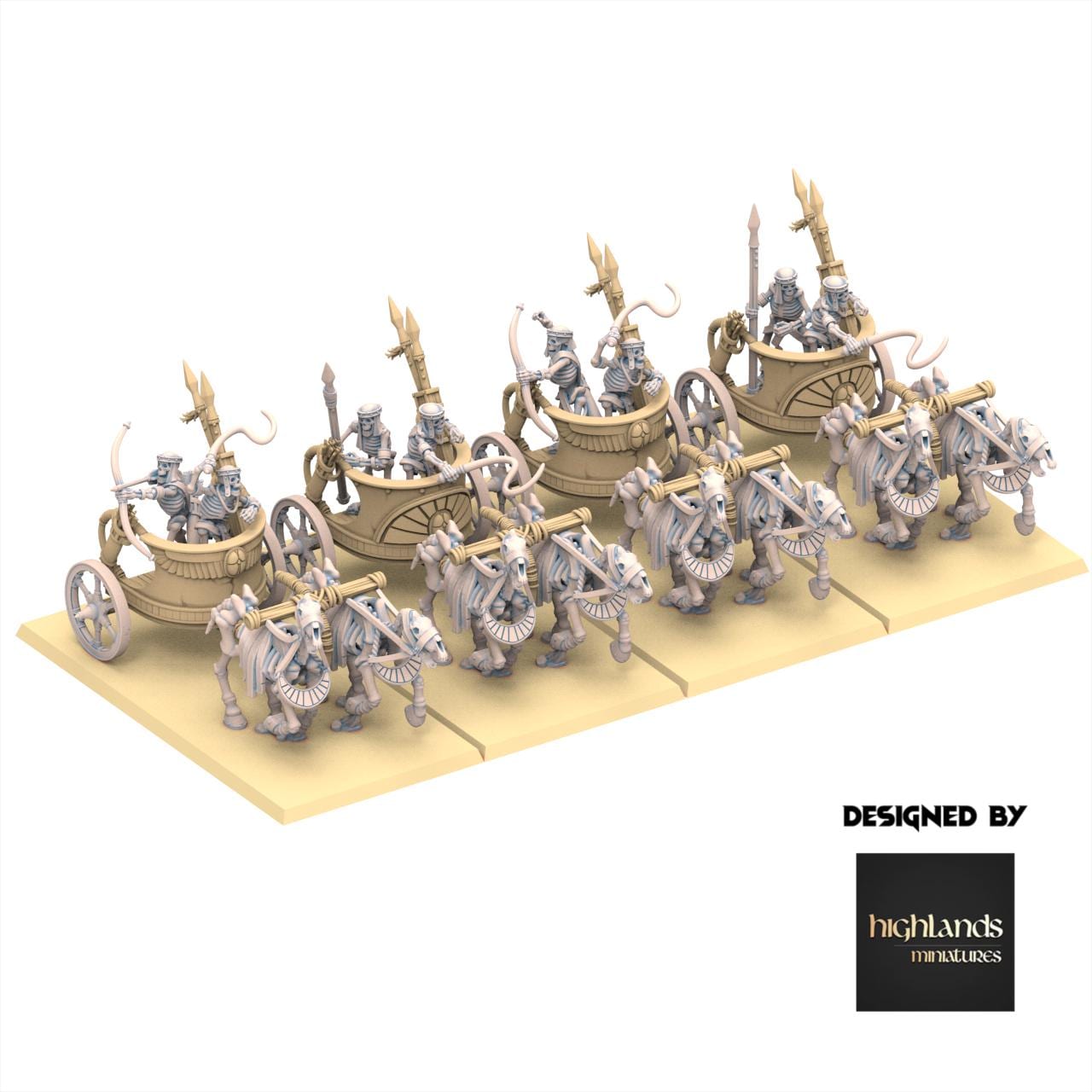 Eternal Dynasties - Ancient Skeletal Chariots - Eternal Dynasties - Highlands Miniatures