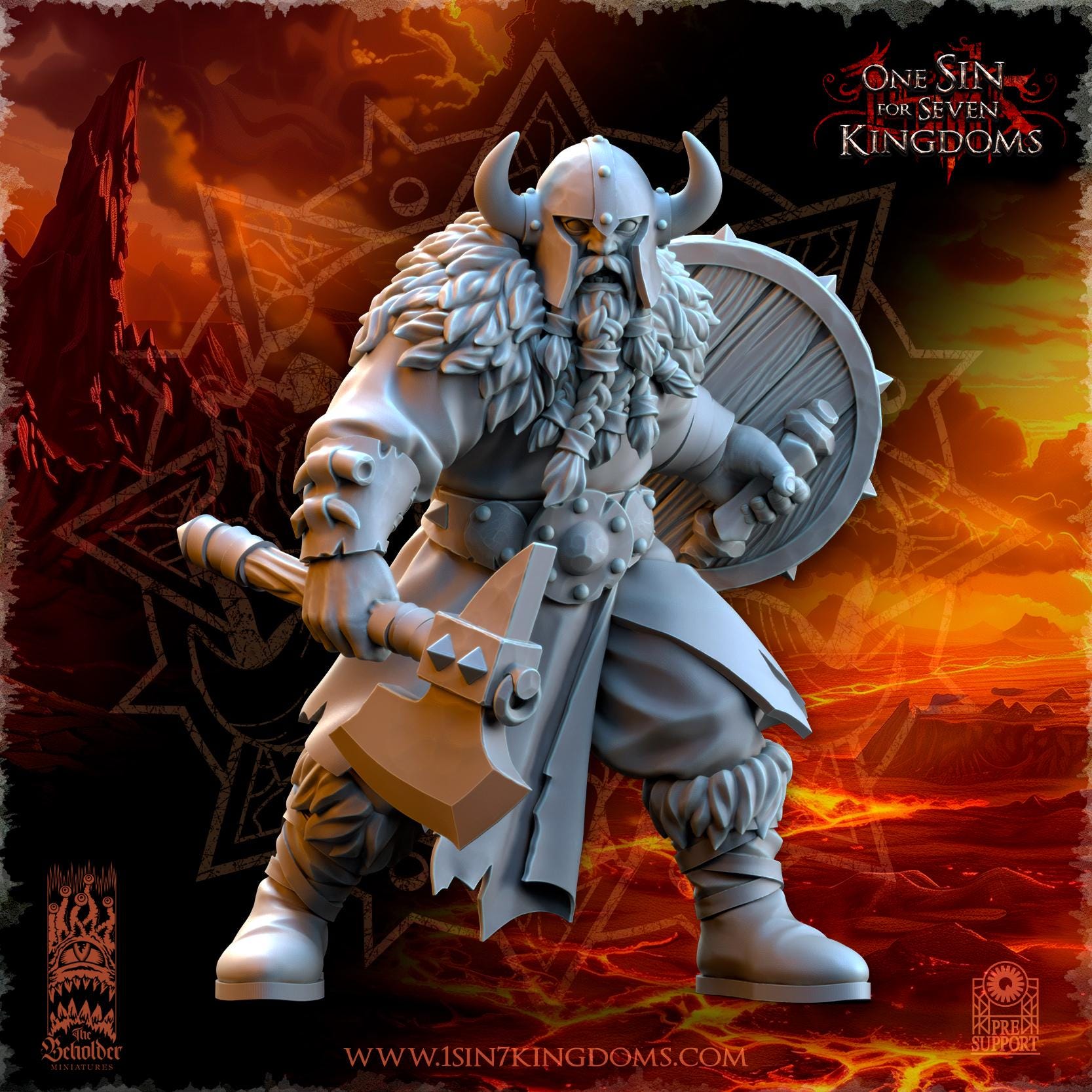 Fantasy Chaos - Northern Reavers - Realms of Mayhem - Beholder Miniature