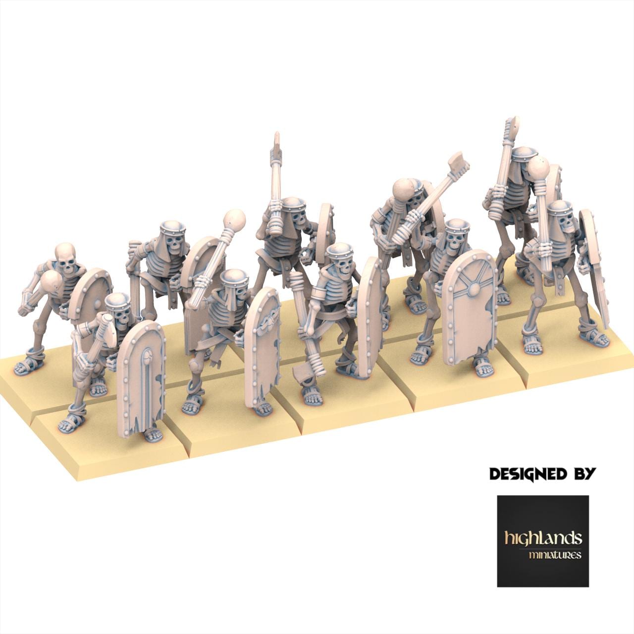 Eternal Dynasties - Ancient Skeletons with Hand Weapons - Eternal Dynasties - Highlands Miniatures