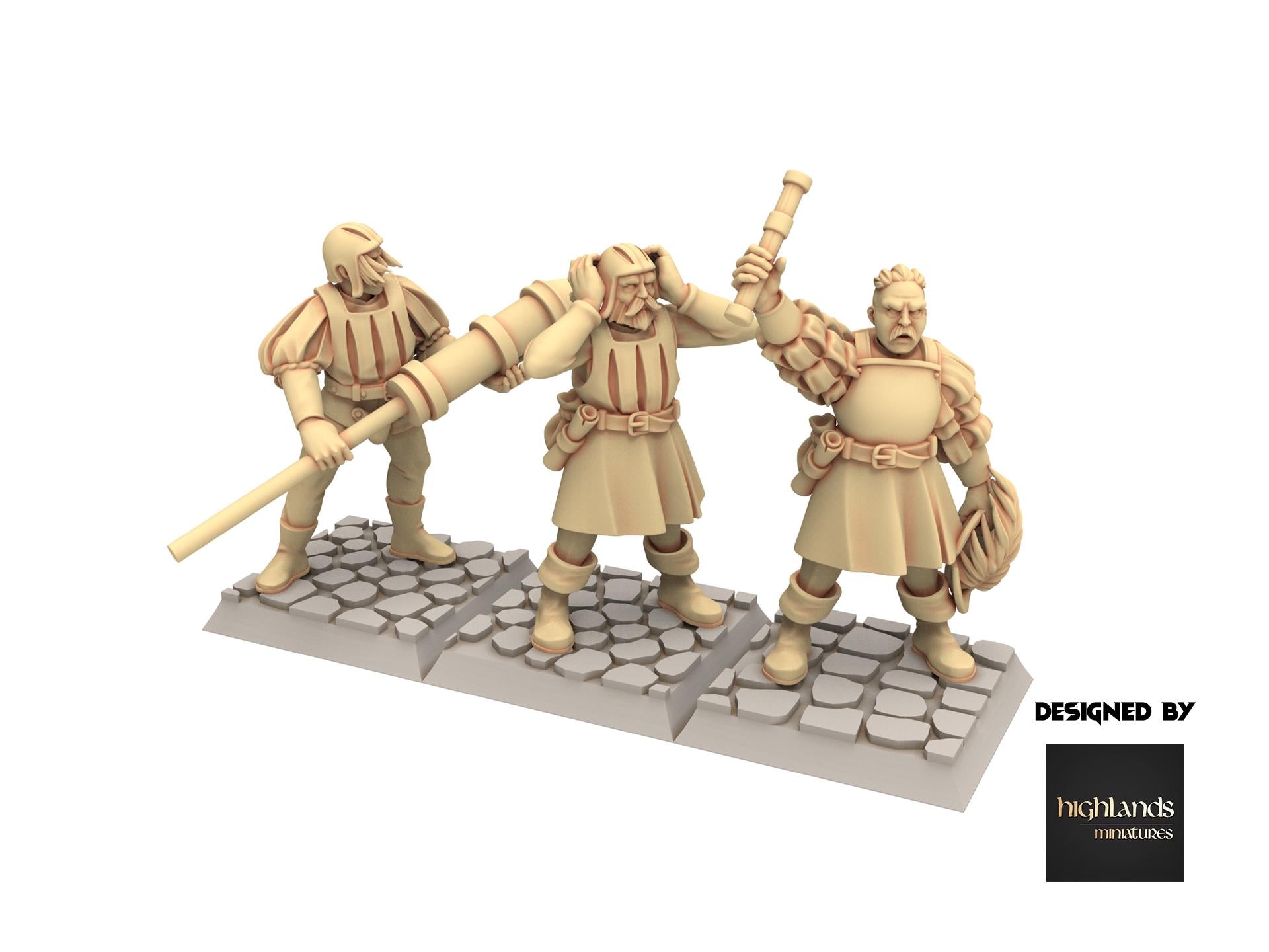 Imperial Fantasy - Rocket Launcher, Imperial artillery - Sunland - Highlands Miniatures