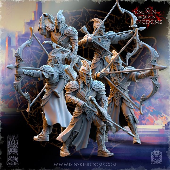 Hight Elves - Archers - Silvermoor - The Beholder Miniatures