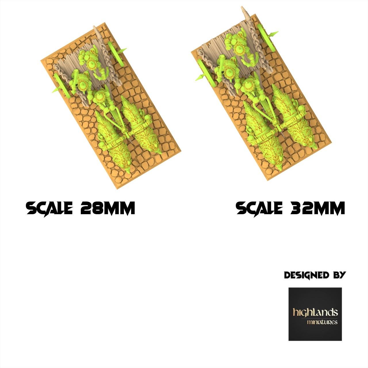 Orc & Goblin - Goblin Chariot - Steppe Goblin - Highlands Miniature