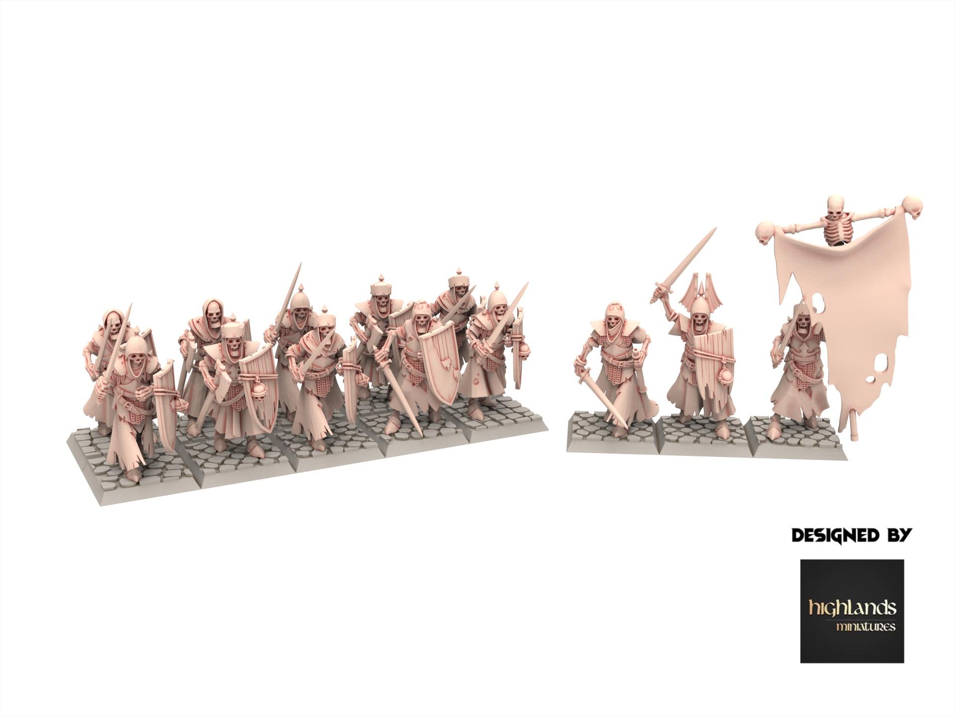 Undead - Skeletal Guard V2 - Transilvanya - Highlands Miniatures