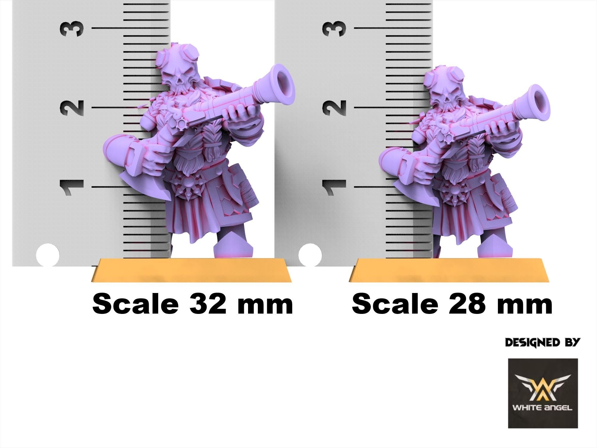 Chaos Dwarves - Infernal Gun - Infernal Dwarves - White Angel Miniatures