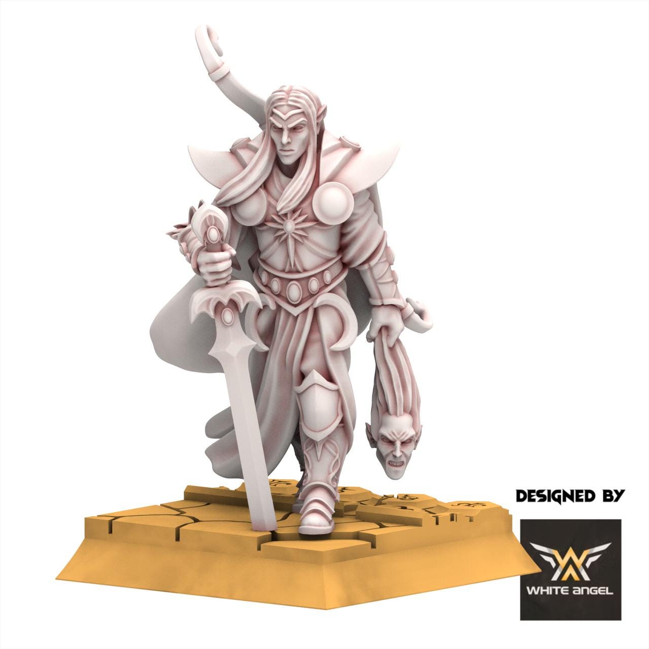 Hight Elves - The Exiled King - White Angel Miniatures