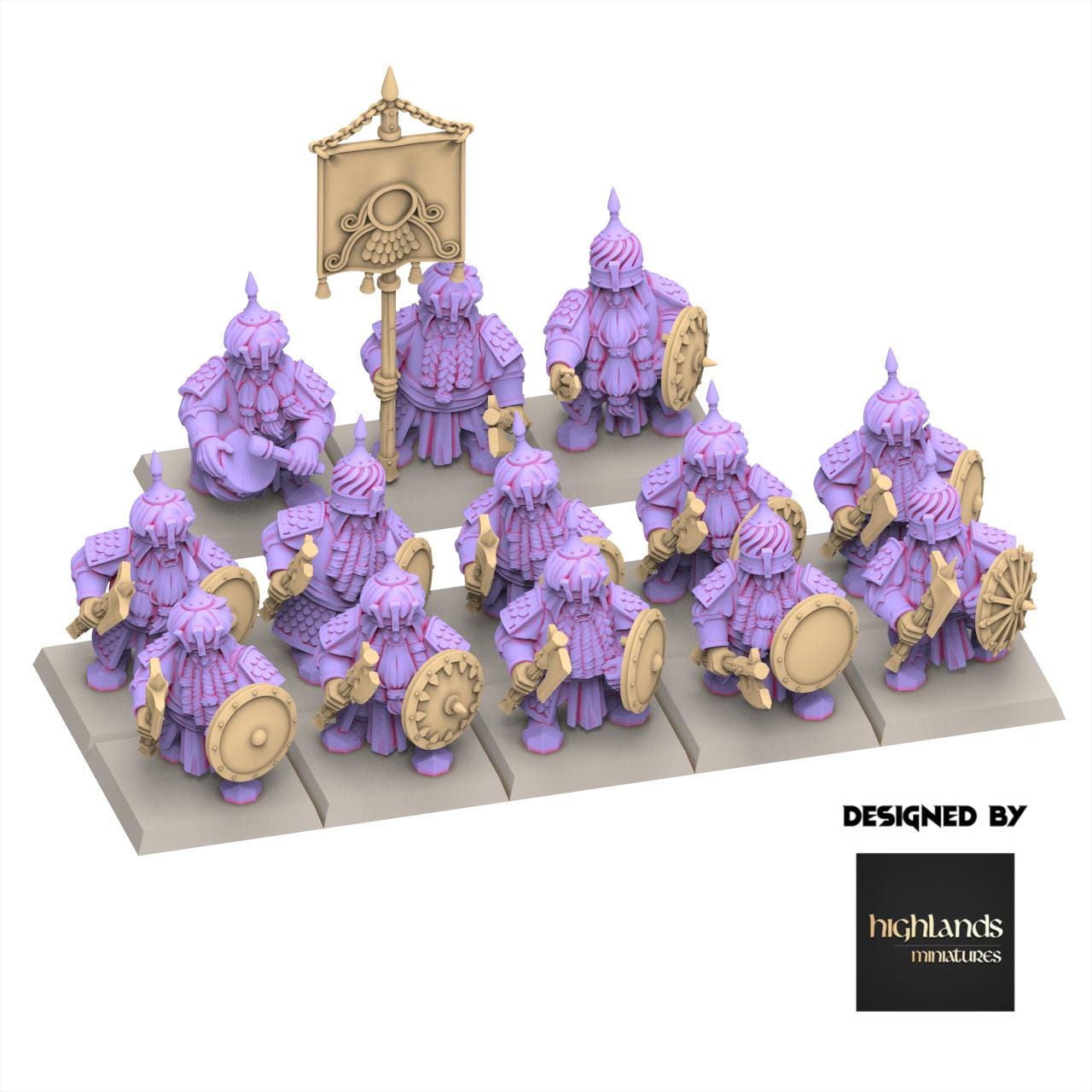 Chaos Dwarves - Warriors - Sons of Marduk - Highlands Miniatures