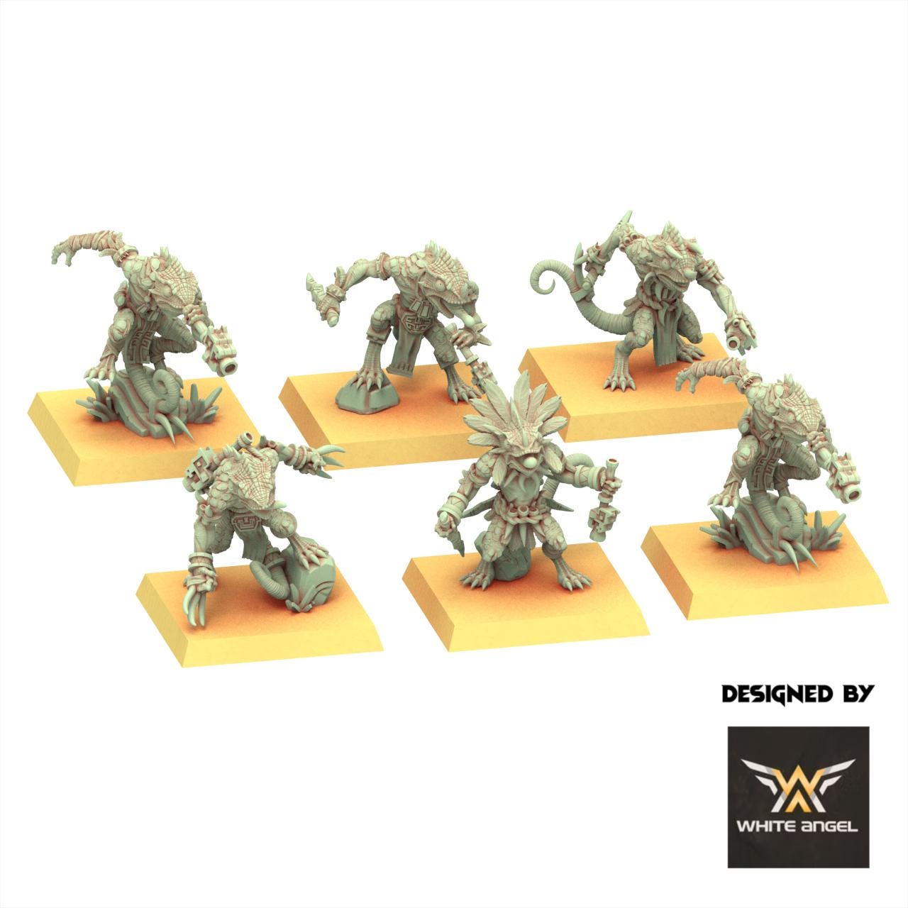 Lizardmen 28/32mm - Chameleon Lizards - White Angel Miniatures