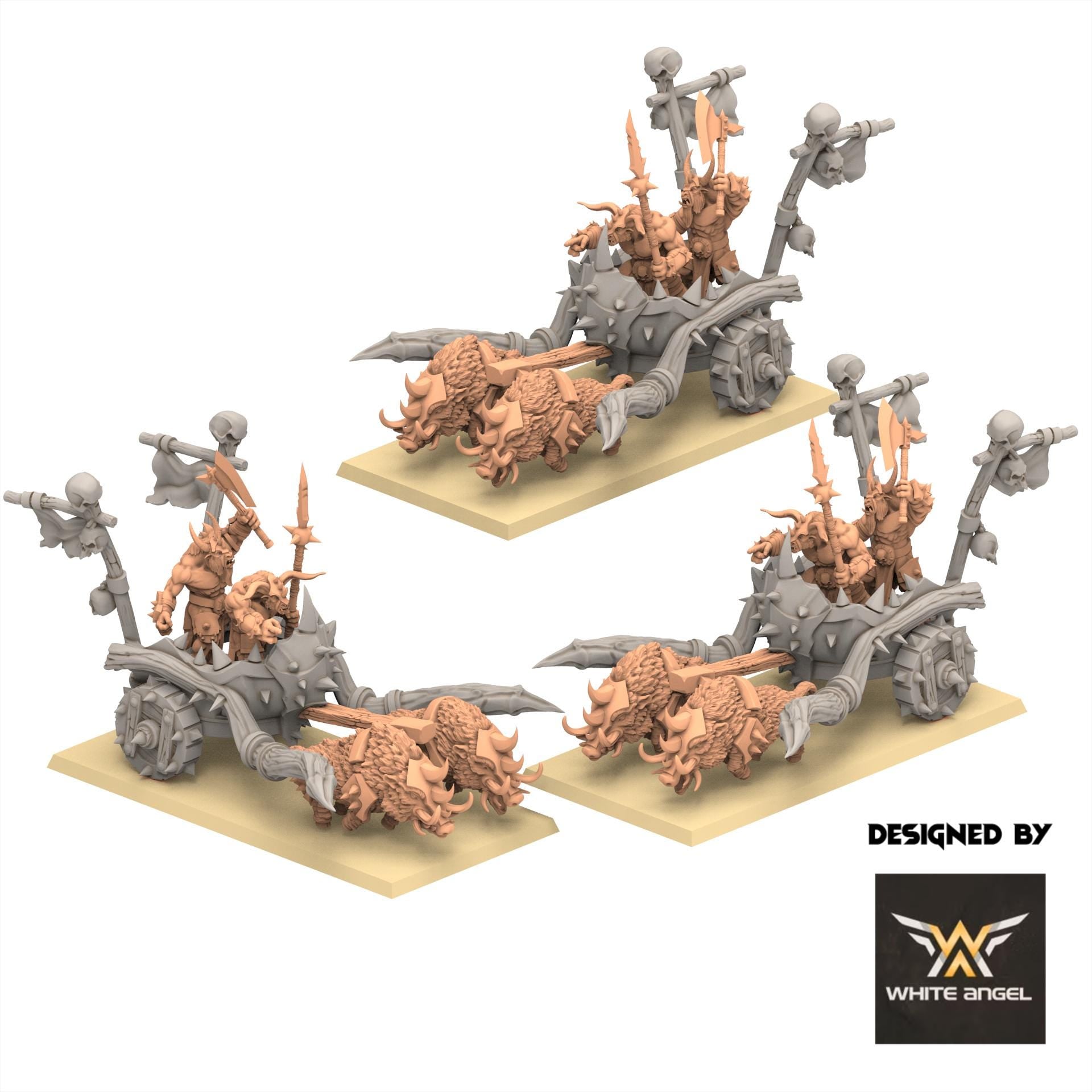 Beastmen - Beast Boar Chariot - White Angel Miniatures
