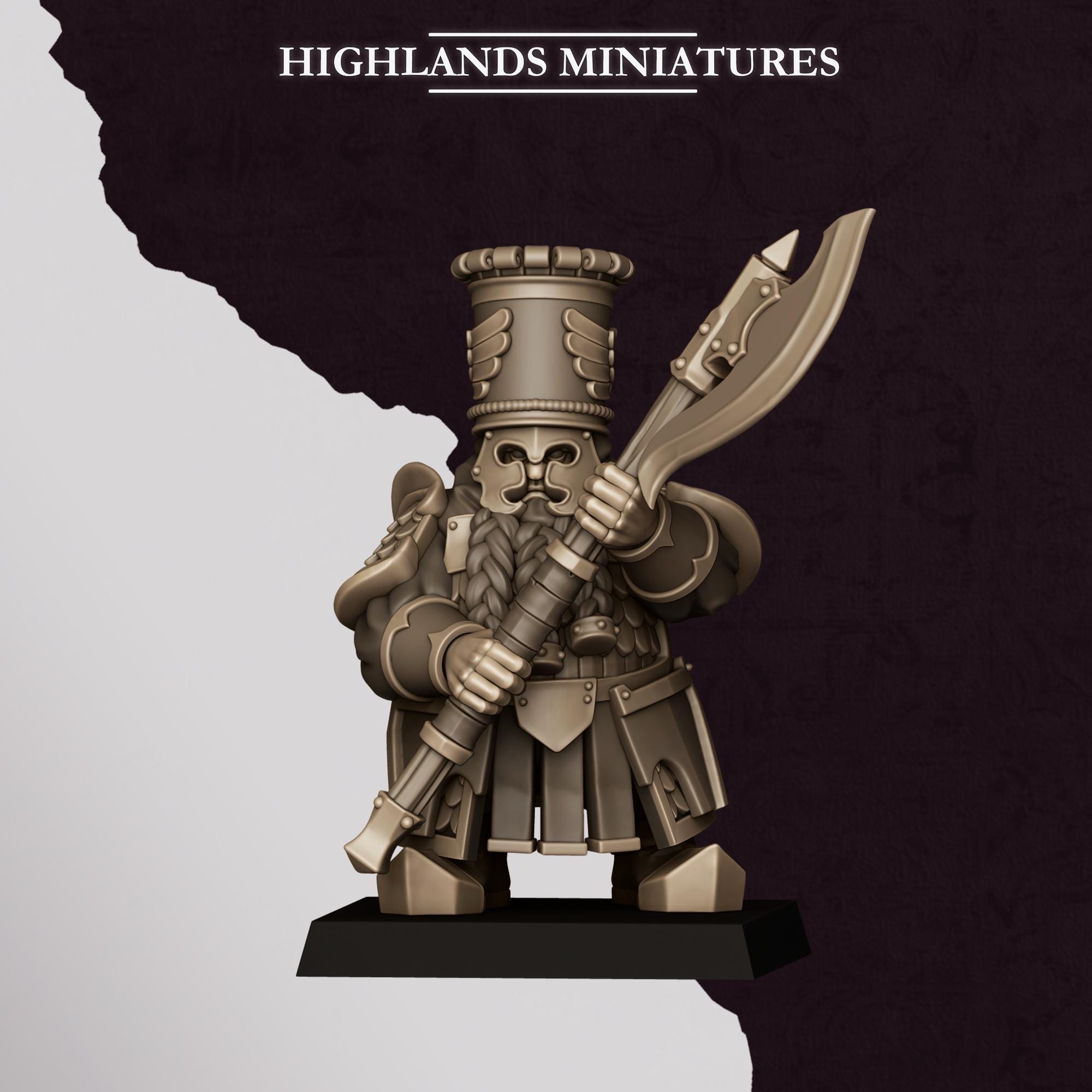 Chaos Dwarves - Heavy Guard With Great Weapons - Sons of Marduk - Highlands Miniatures