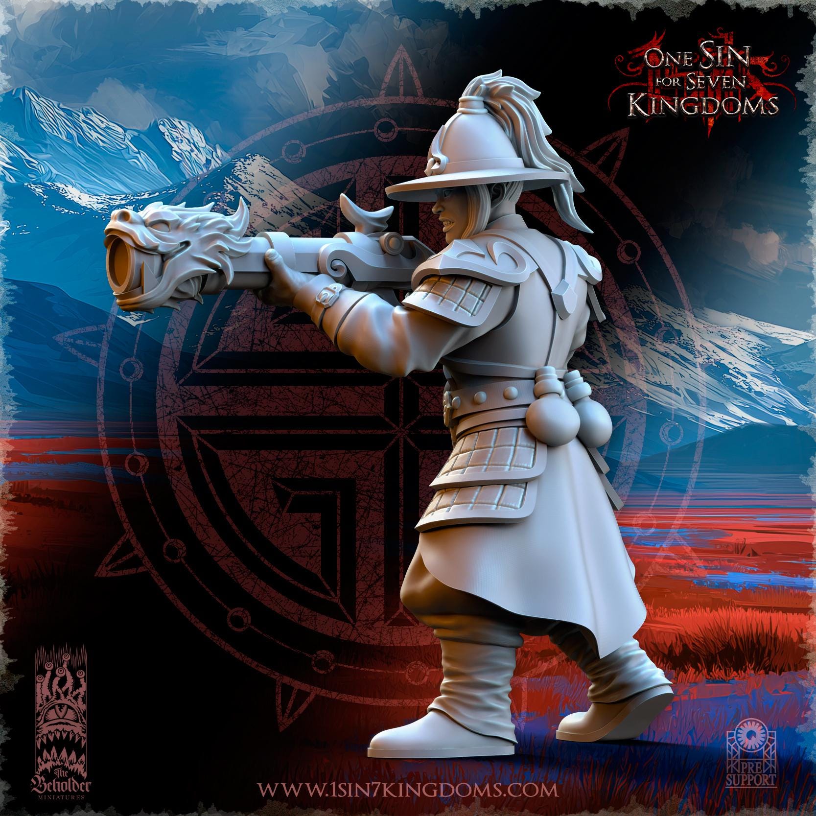 East Empire - Imperial Gunners - Astarii Dynasty - 28&32mm - The Beholder Miniatures