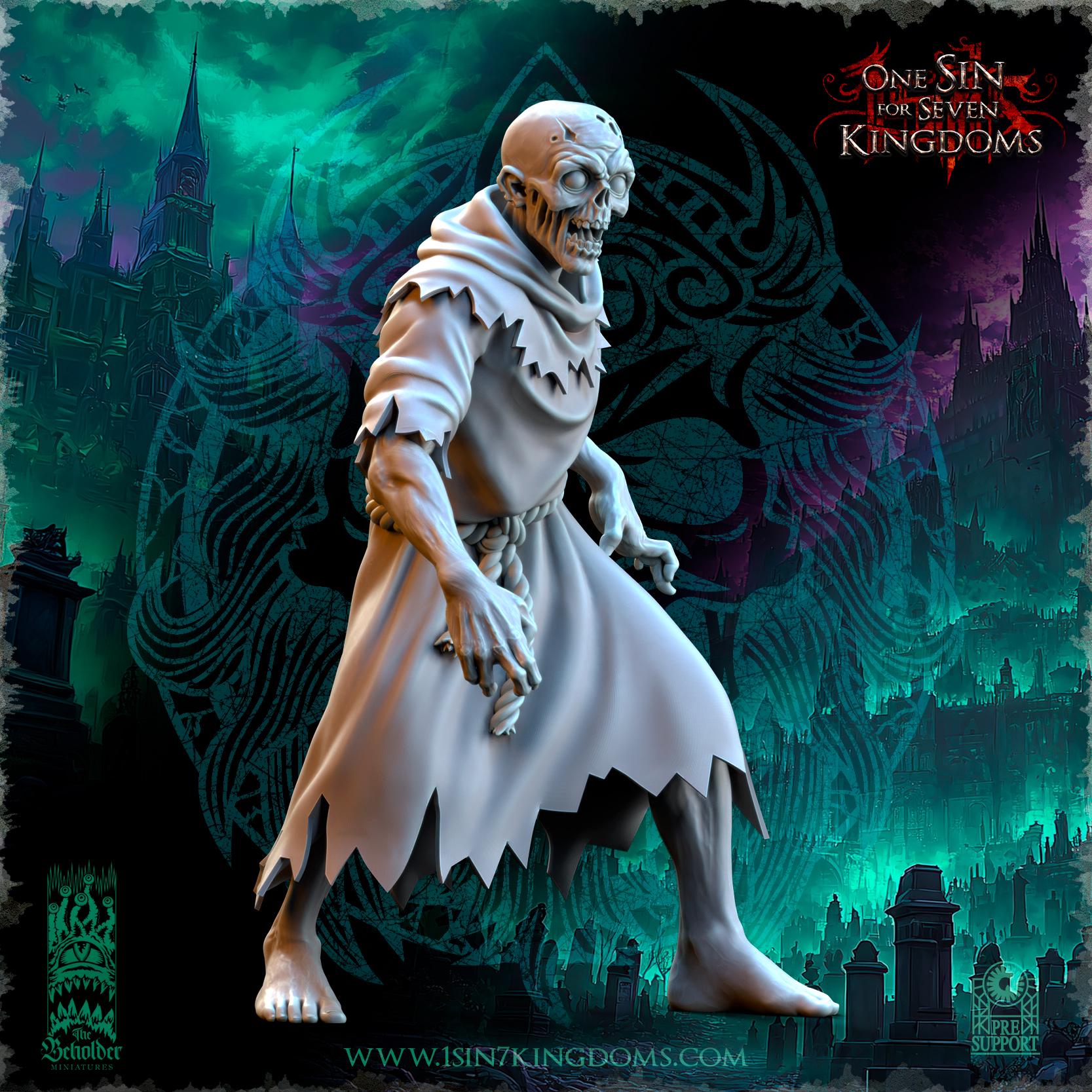 Undead 32/28mm - Brainless Walkers - Undying Legions - The Beholder Miniatures