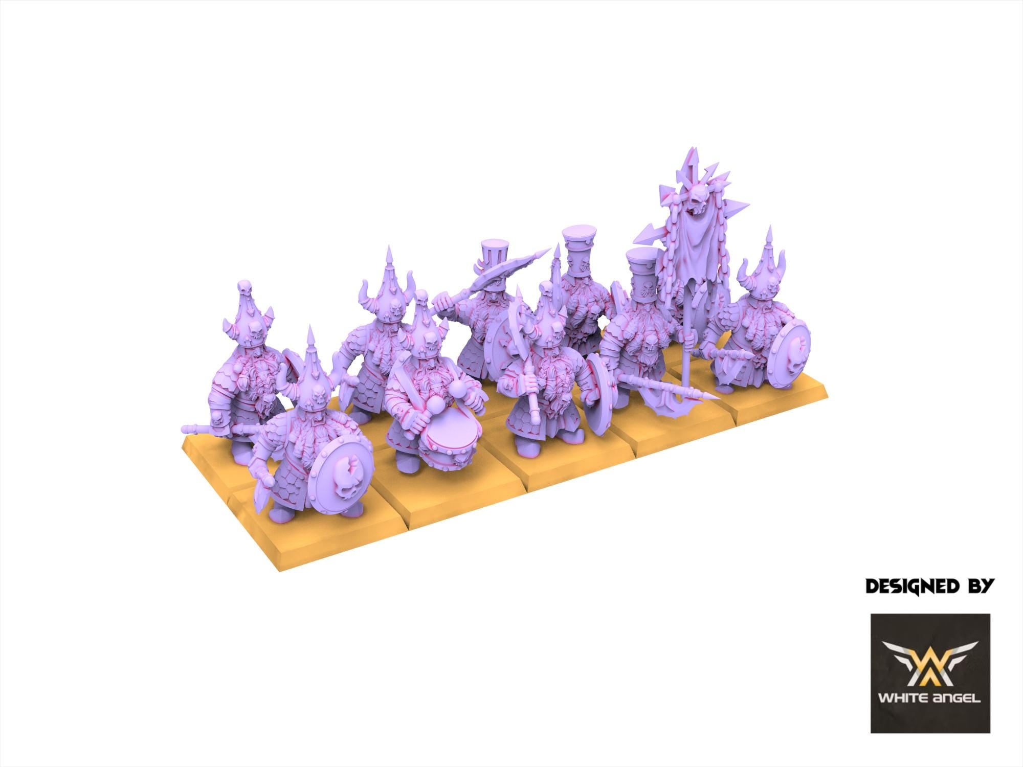 Chaos Dwarves - Infernal guard - Infernal Dwarves - White Angel Miniatures