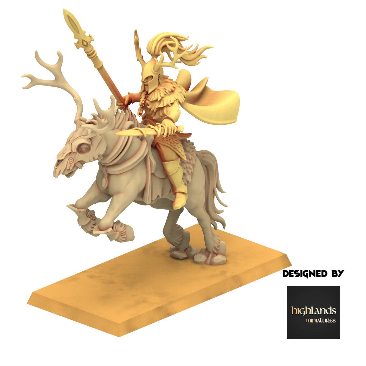 Sylvan Elves - Forest Riders - Feral - Highlands Miniatures