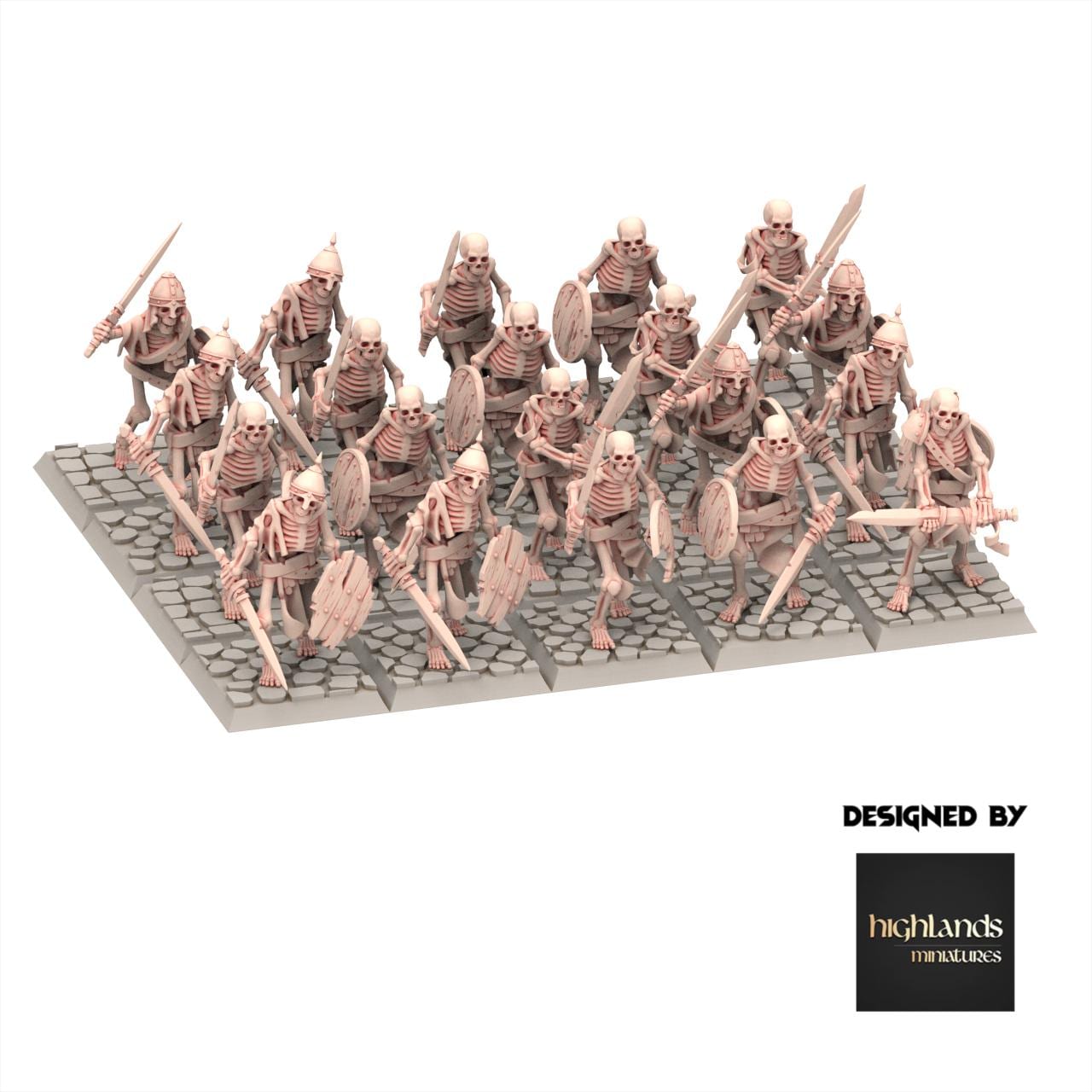 Undead - Skeletons Warriors with Sword - Transilvanya - Highlands Miniatures