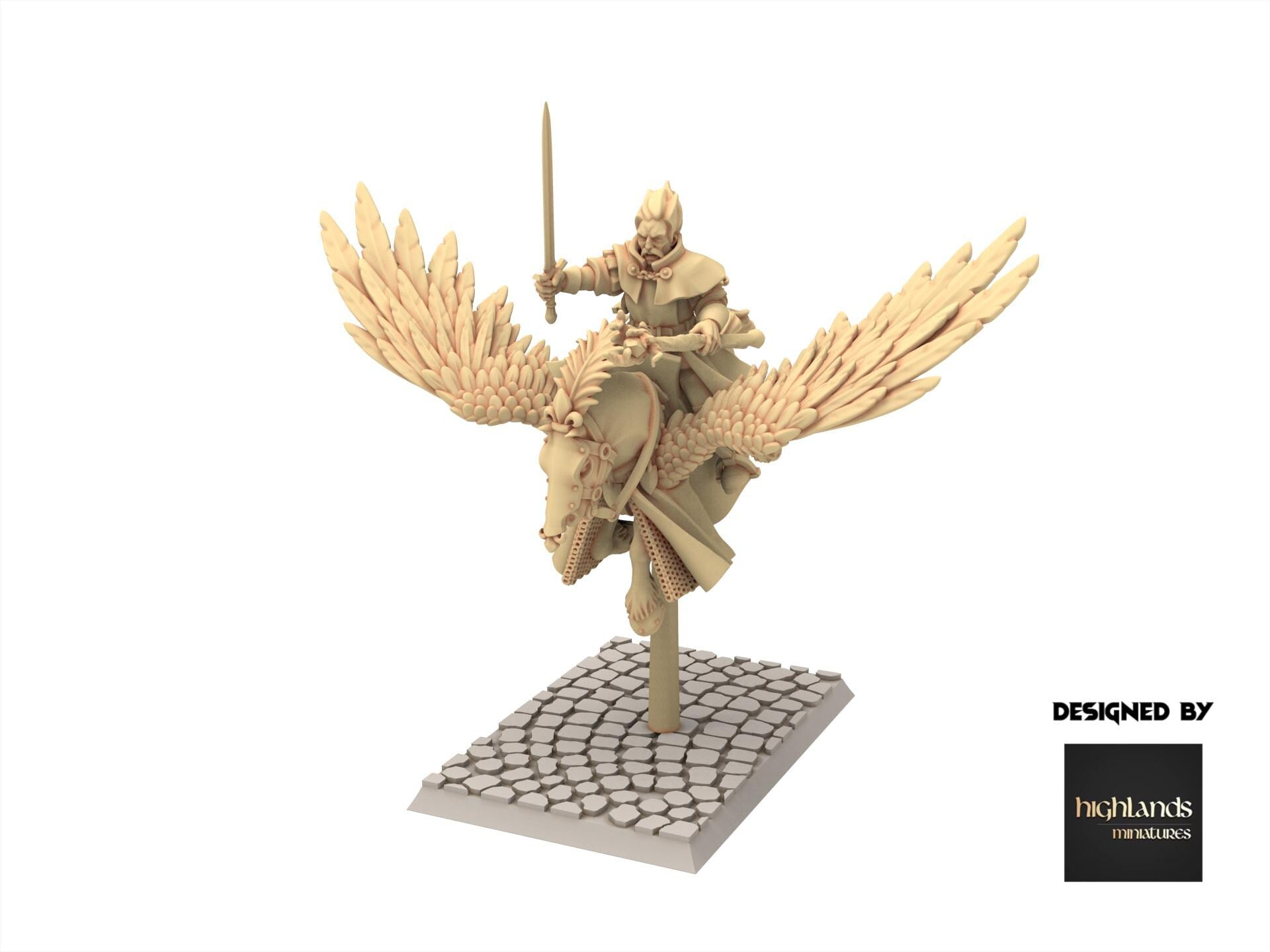 Imperial Fantasy - Lord Wizard on Pegasus - Sunland - Highlands Miniatures