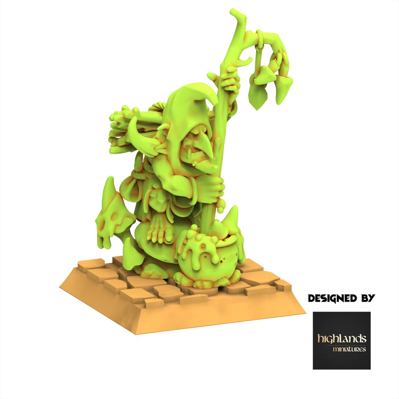 Orc & Goblin - Swamp Shaman - Goblin tribes - Highlands Miniature