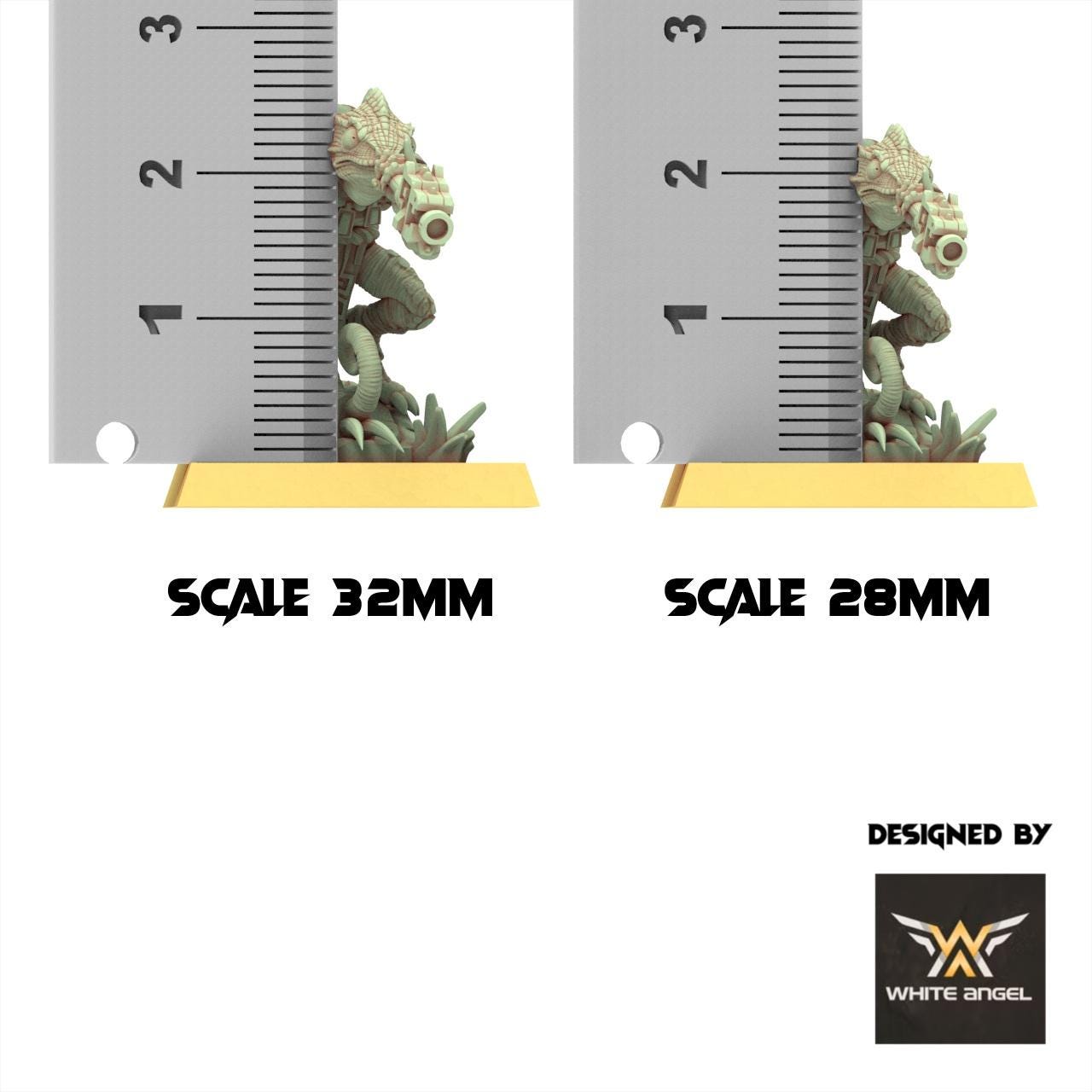 Lizardmen 28/32mm - Chameleon Lizards - White Angel Miniatures