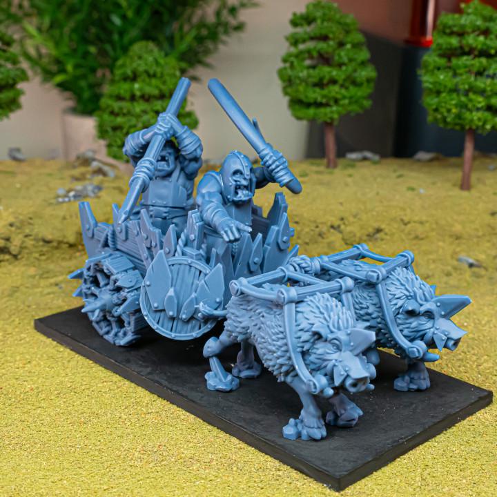 Orc & Goblin - Orc Chariot - Moredhun's Orc - Highlands Miniature