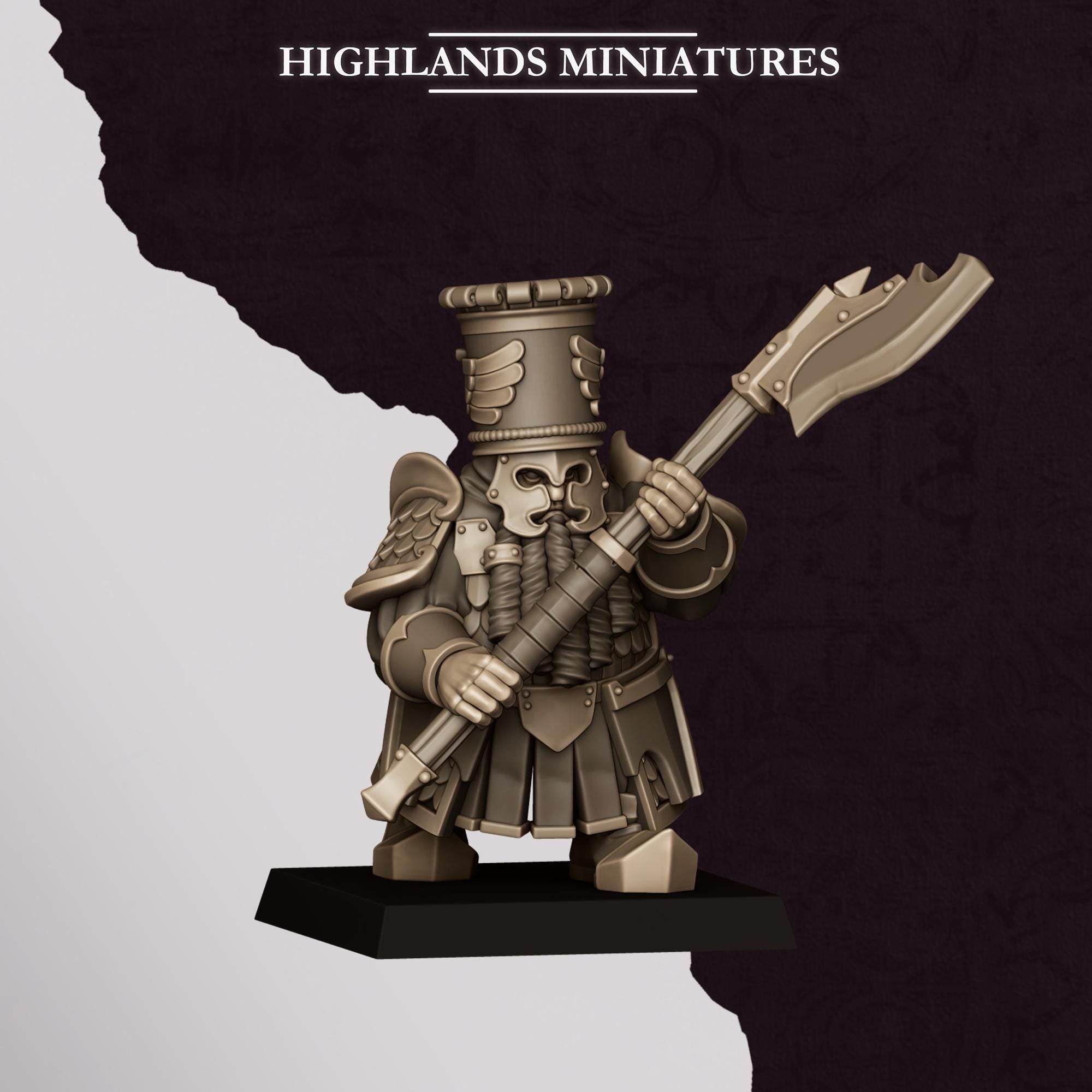 Chaos Dwarves - Heavy Guard With Great Weapons - Sons of Marduk - Highlands Miniatures