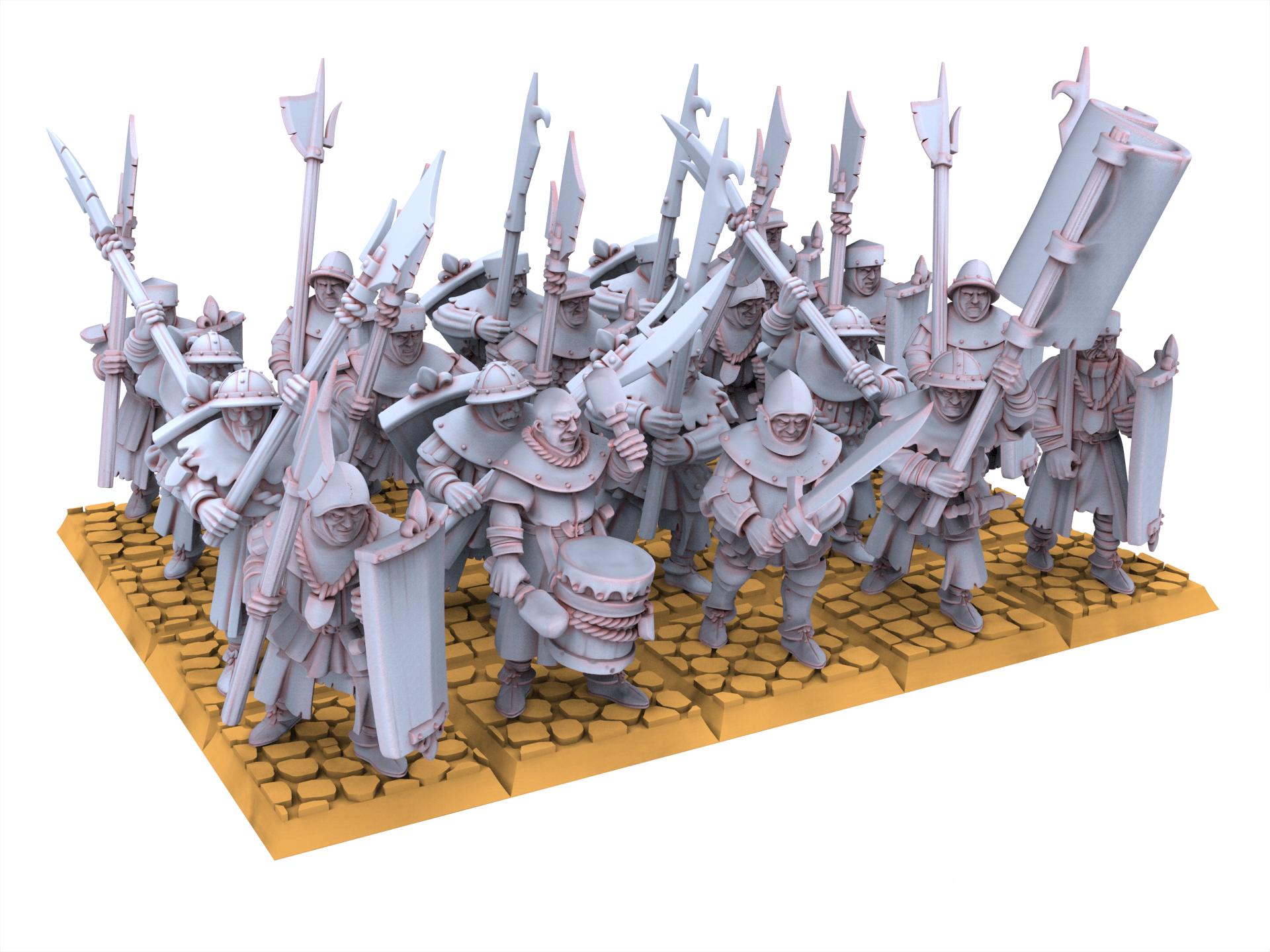 Arthurian Knights - Men at Arms - Gallia - Highlands Miniatures