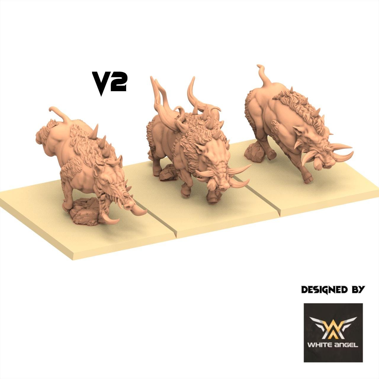 Beastmen - Beast Boar Things - White Angel Miniatures