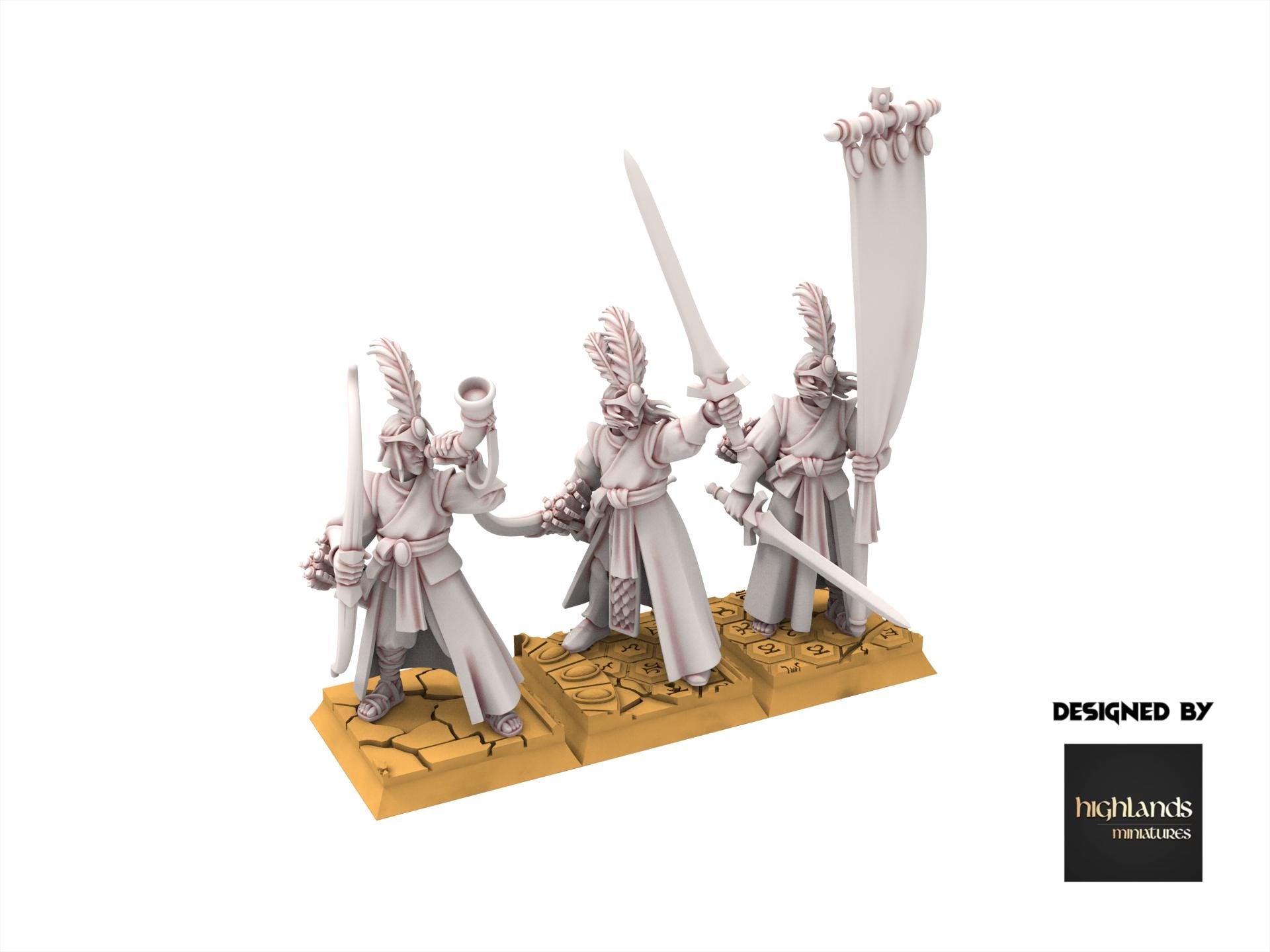Hight Elves - Archers - Aegean - Highlands Miniatures