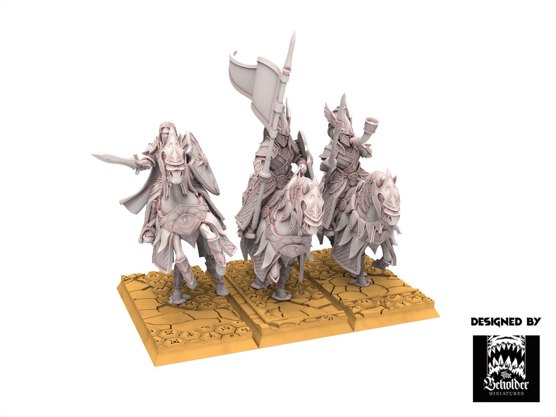 Hight Elves - Knights of Ashur - Silvermoor - The Beholder Miniatures