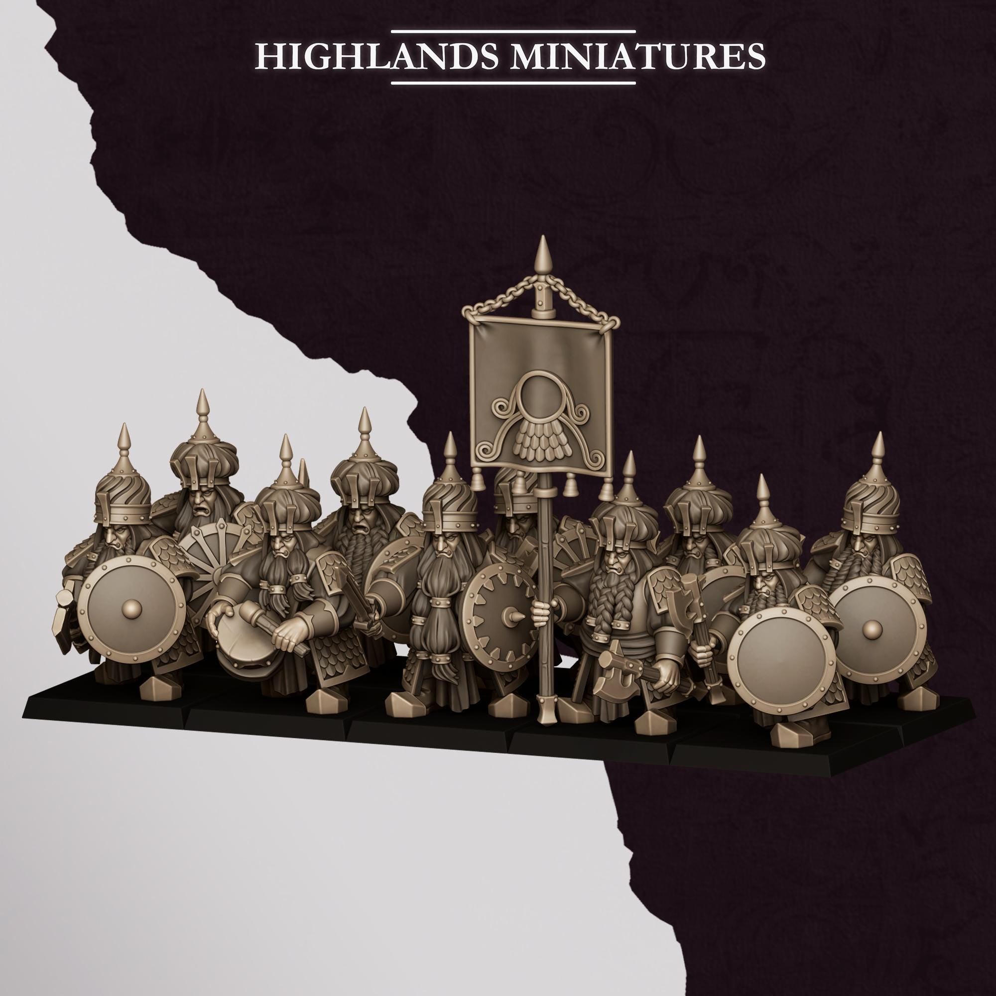 Chaos Dwarves - Warriors - Sons of Marduk - Highlands Miniatures