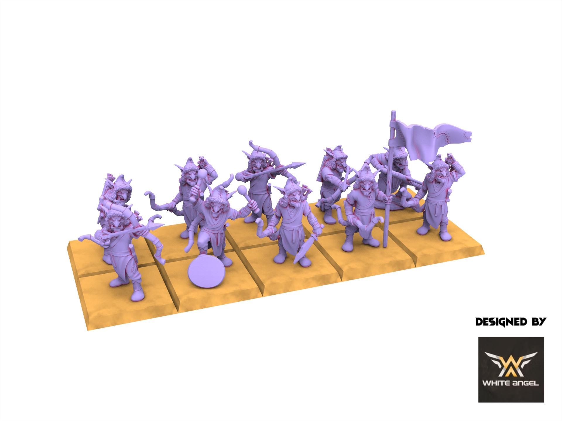 Chaos Dwarves - Infernal Goblin Arrow - Infernal Dwarves - White Angel Miniatures