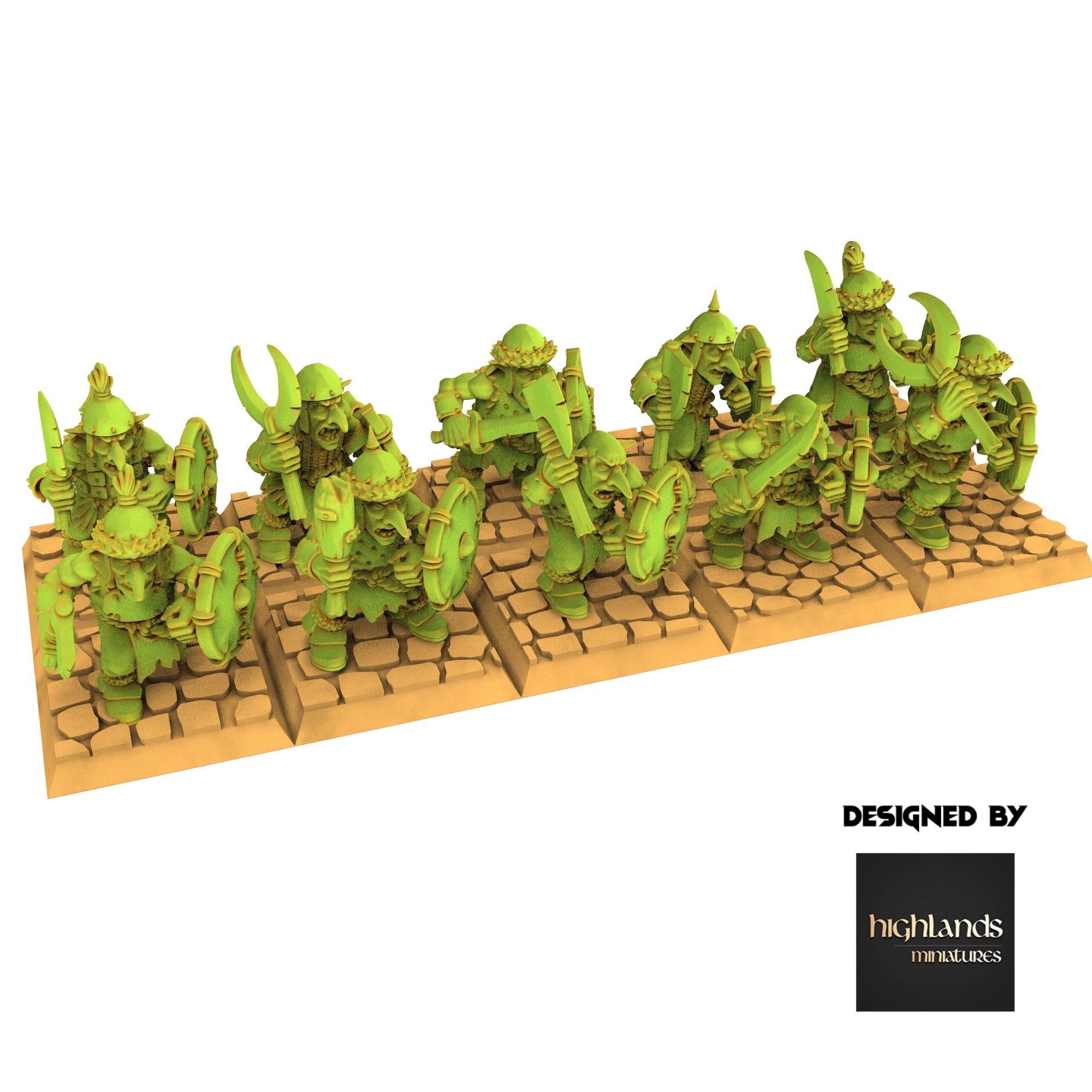 Orc & Goblin - Swordmen - Steppe Goblin - Highlands Miniature