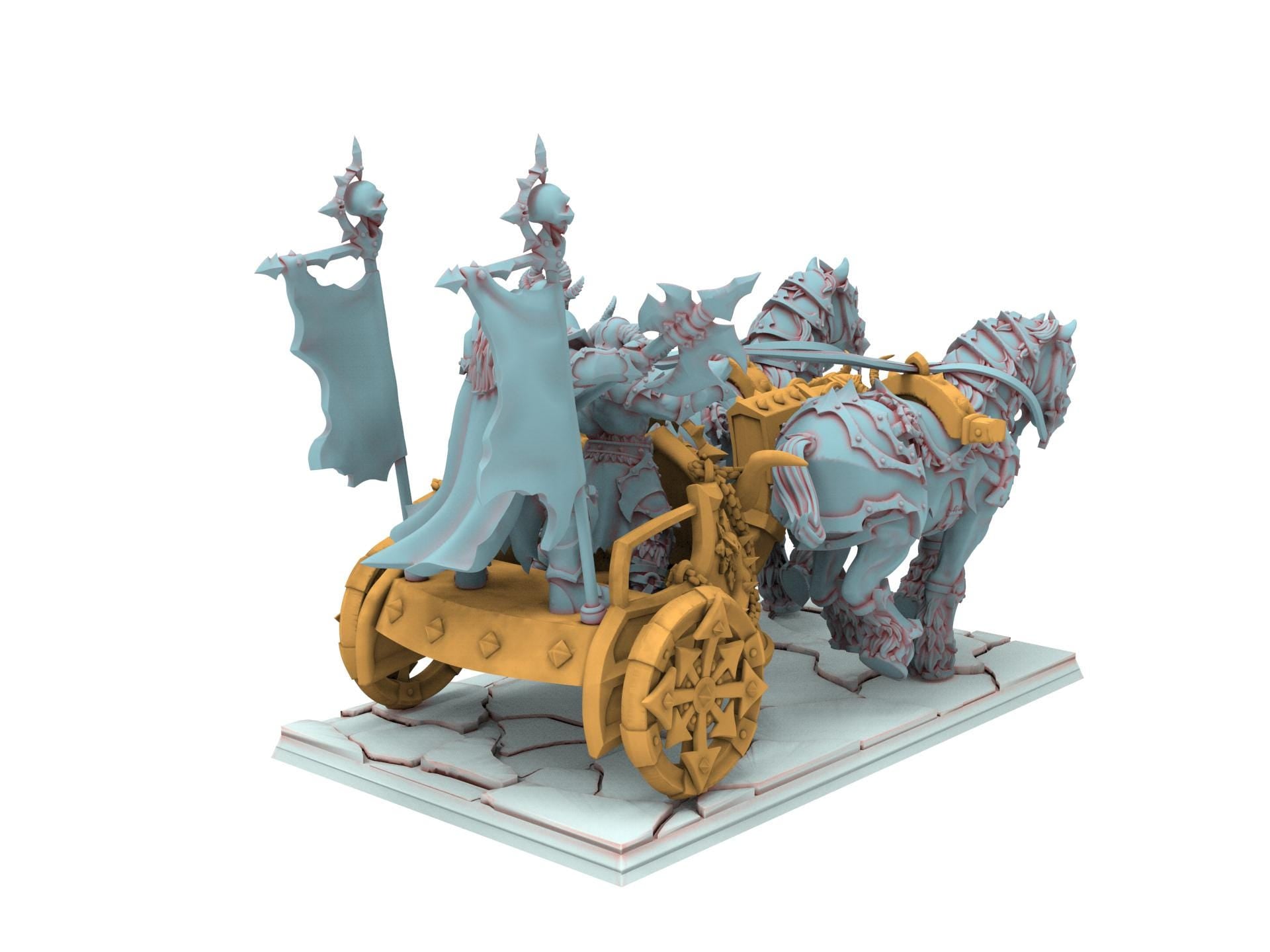 Fantasy Chaos - Deathbringer Chariot - Realms of Mayhem - Beholder Miniature