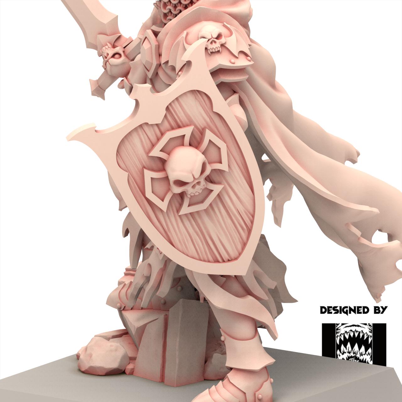 Undead 32/28mm - Maeldar, the Lich King - Undying Legions - The Beholder Miniatures