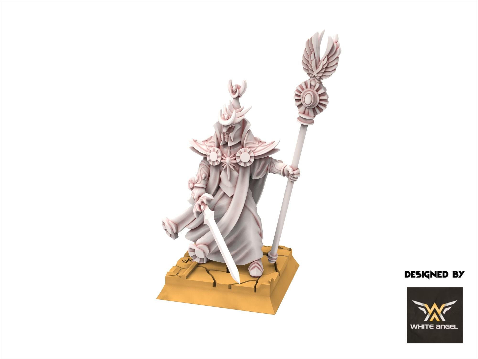 Hight Elves - Archmage of the Sun - White Angel Miniatures