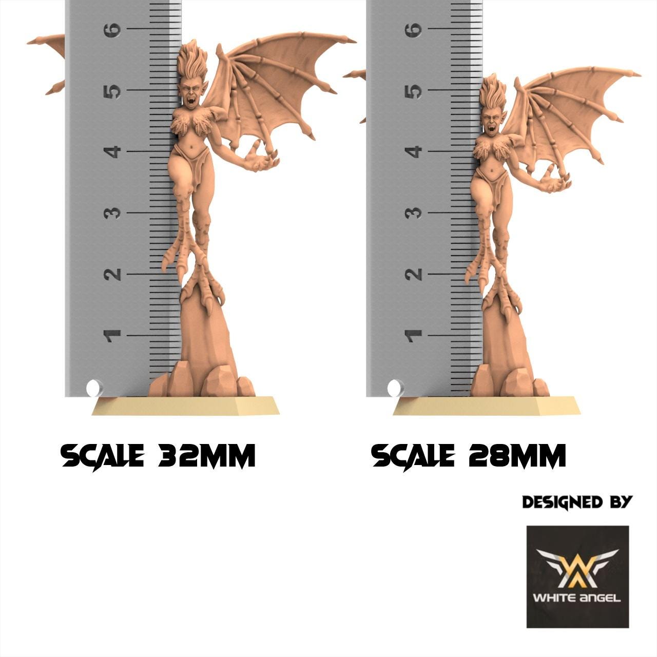 Beastmen - Harpy - White Angel Miniatures