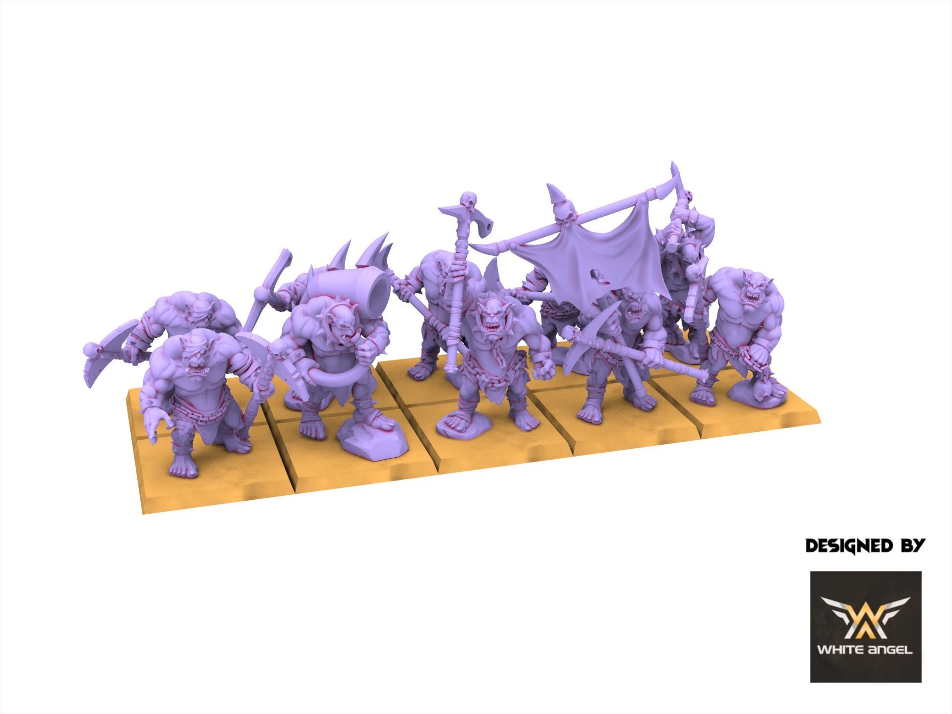 Chaos Dwarves - Infernal Orc Slave - Infernal Dwarves - White Angel Miniatures