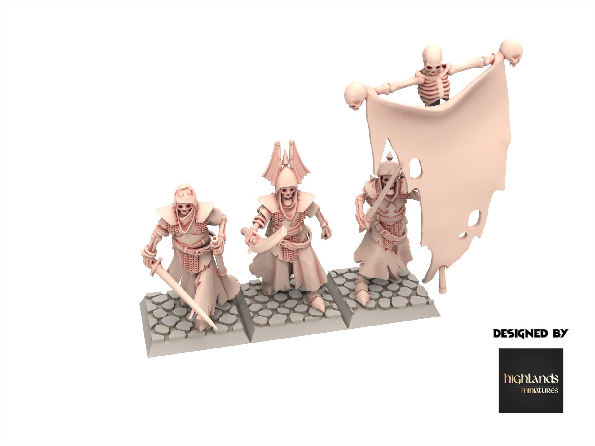 Undead - Skeletal Guard V1 - Transilvanya - Highlands Miniatures