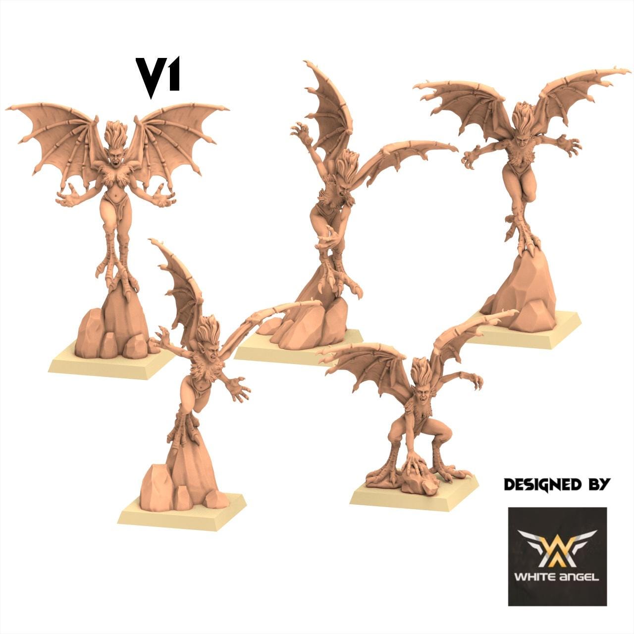 Beastmen - Harpy - White Angel Miniatures