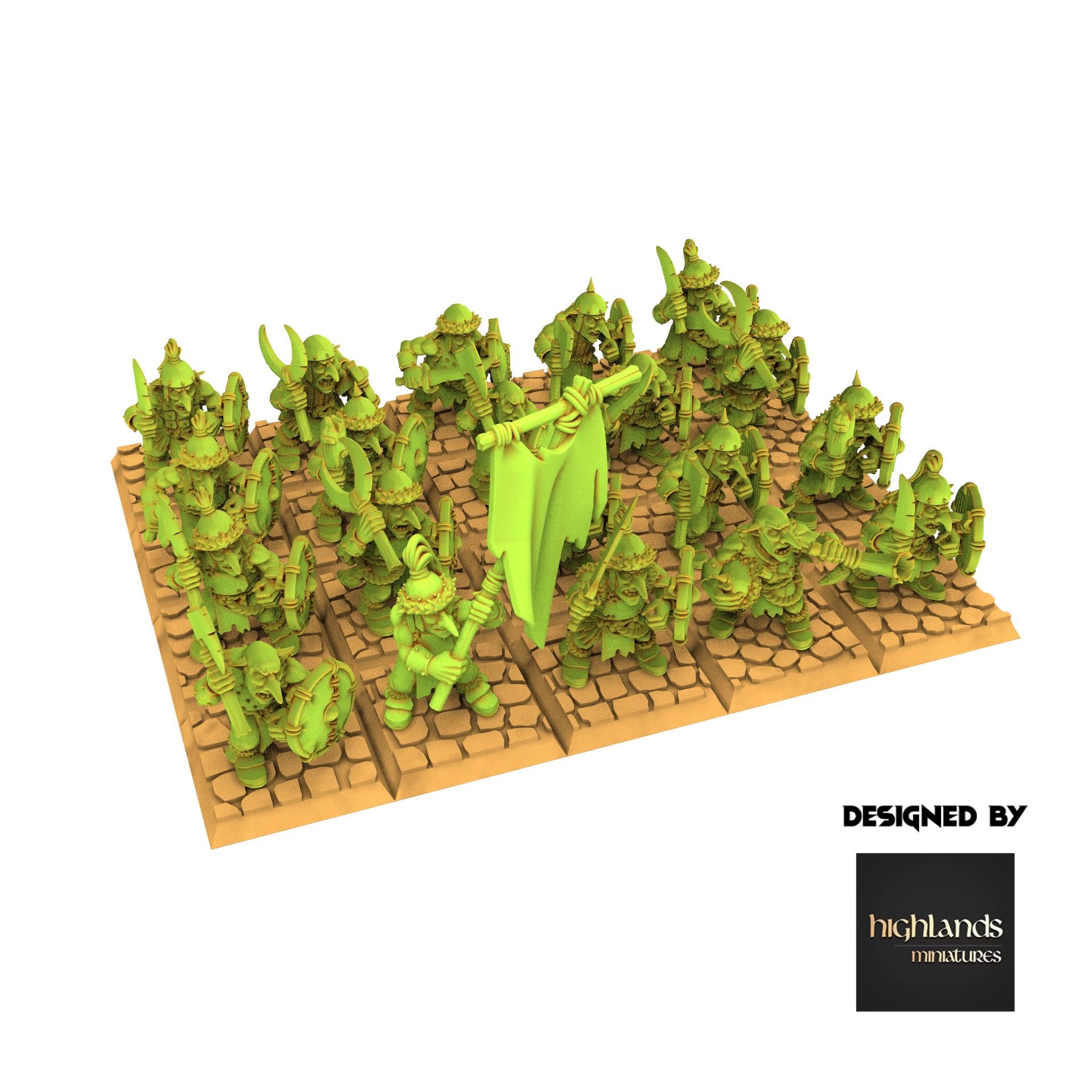 Orc & Goblin - Swordmen - Steppe Goblin - Highlands Miniature