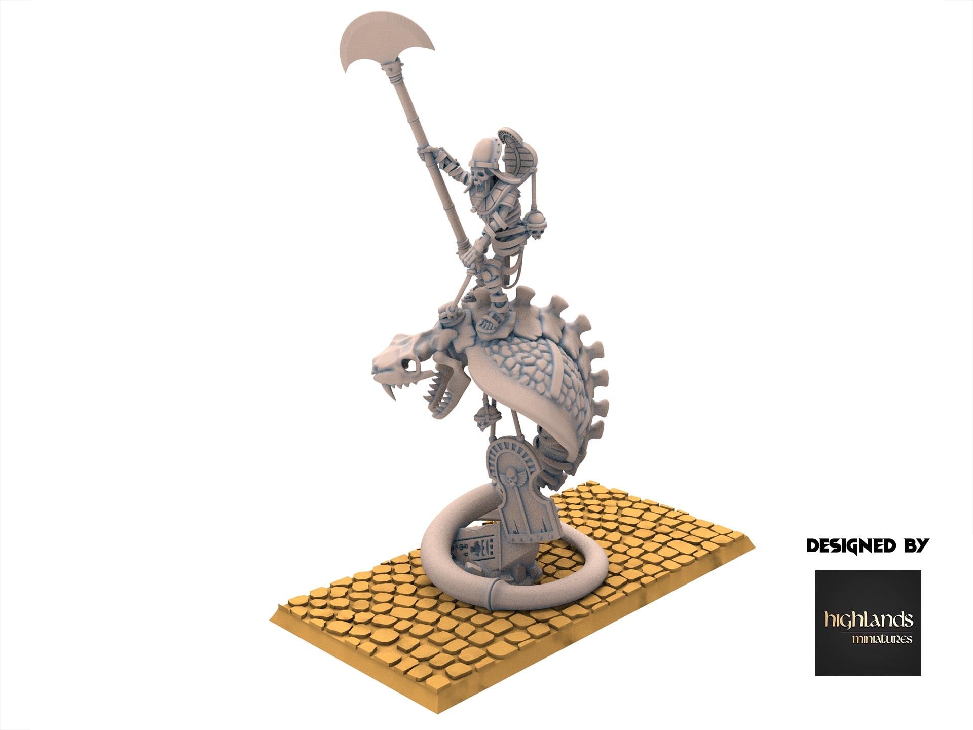 Eternal Dynasties - Mounted Ancient Guard on Great Snakes - Eternal Dynasties - Highlands Miniatures