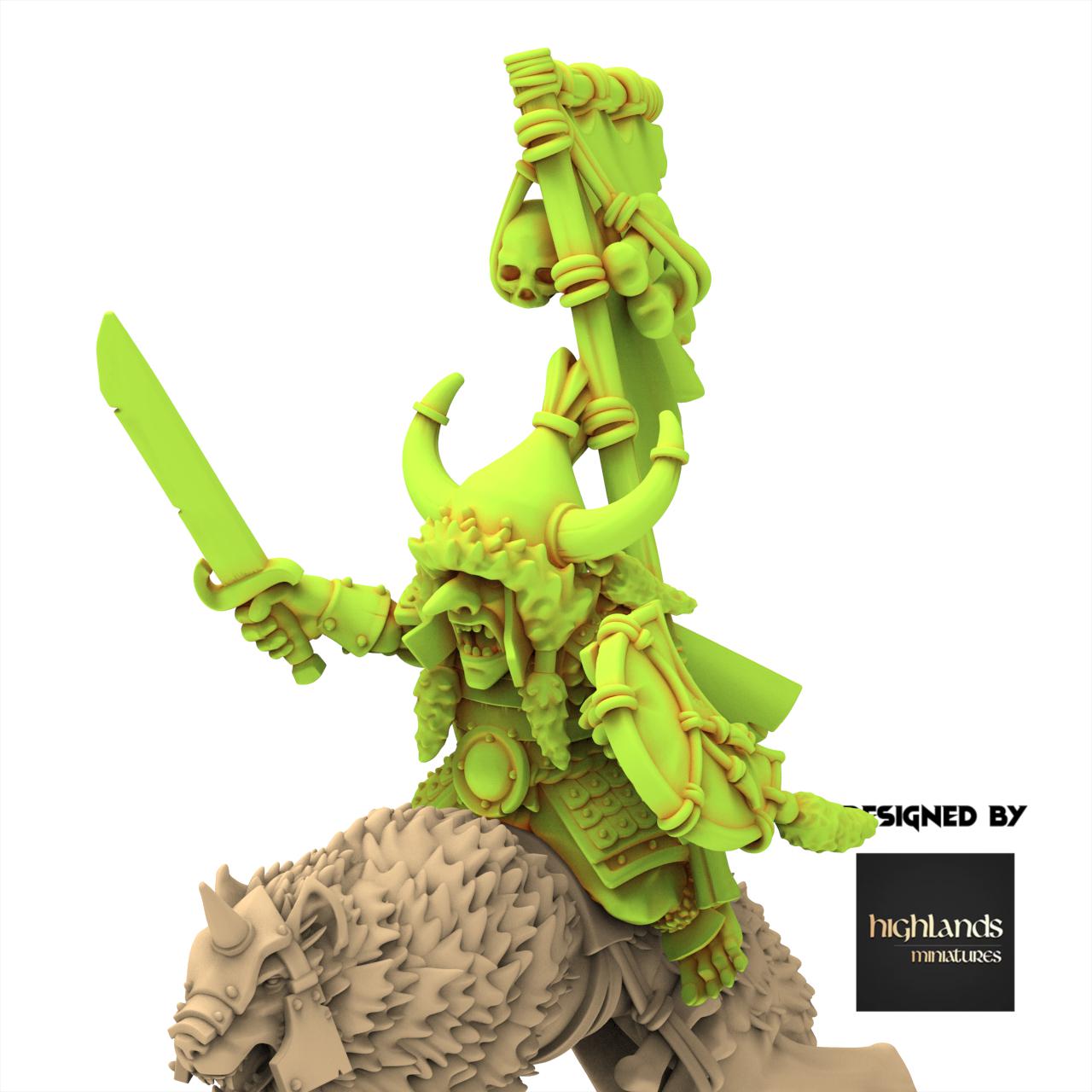Orc & Goblin - Goblin Khan - Steppe Goblin - Highlands Miniature