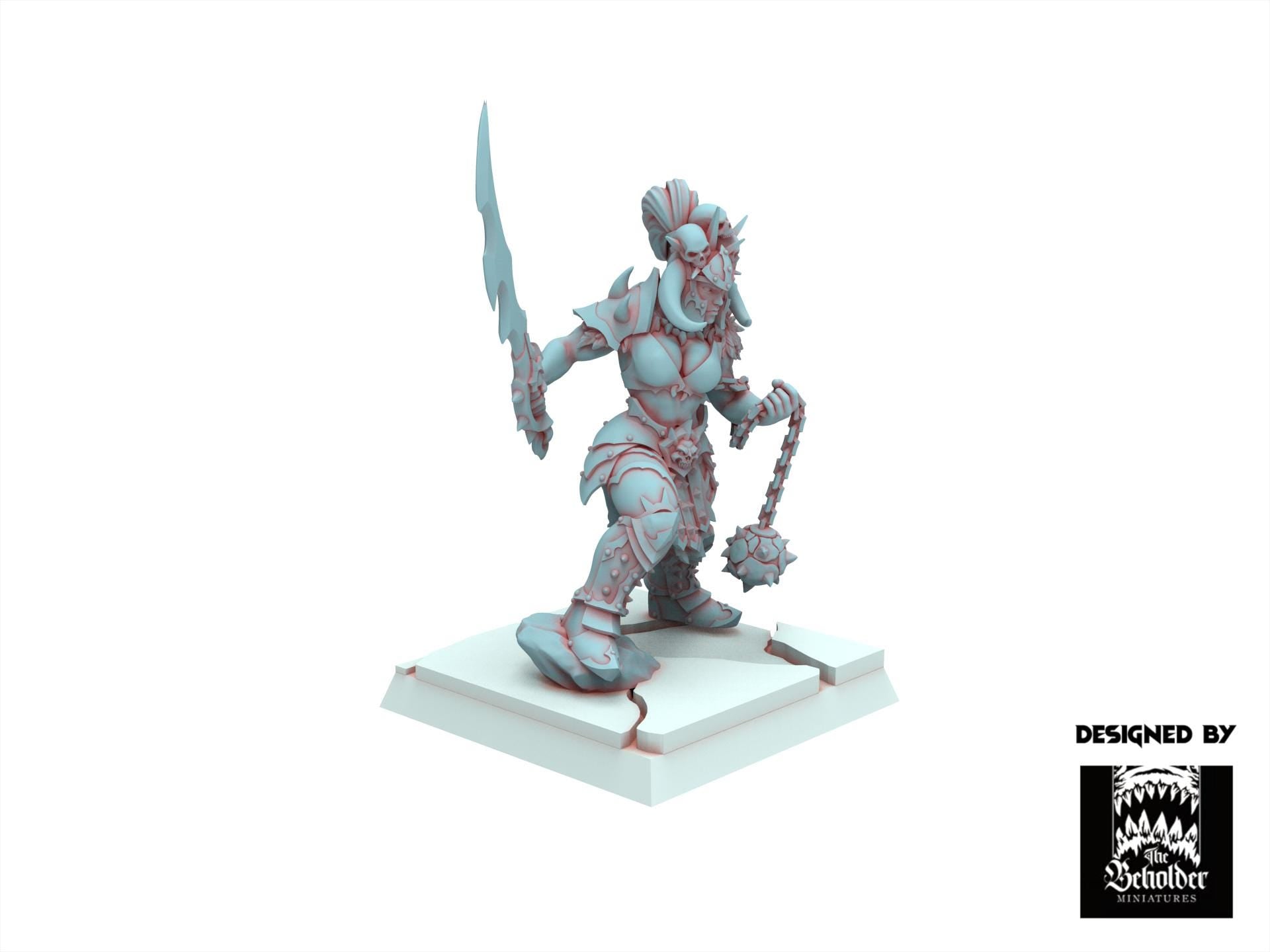 Fantasy Chaos - Vilka, the Slaughter 32mm - Realm of Mayhem - The Beholder Miniatures
