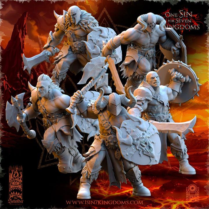 Fantasy Chaos - Barbarians 32mm - Realms of Mayhem - Beholder Miniature