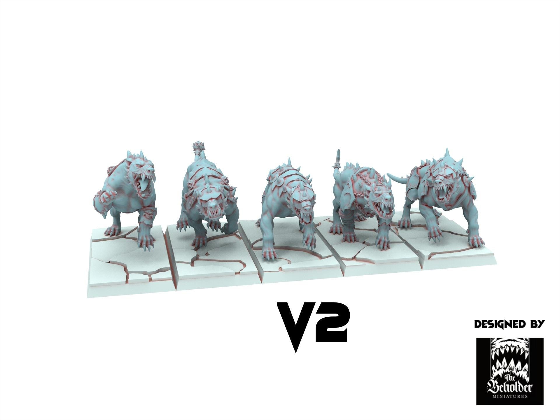 Fantasy Chaos - Hellhounds - Realm of Mayhem - The Beholder Miniatures