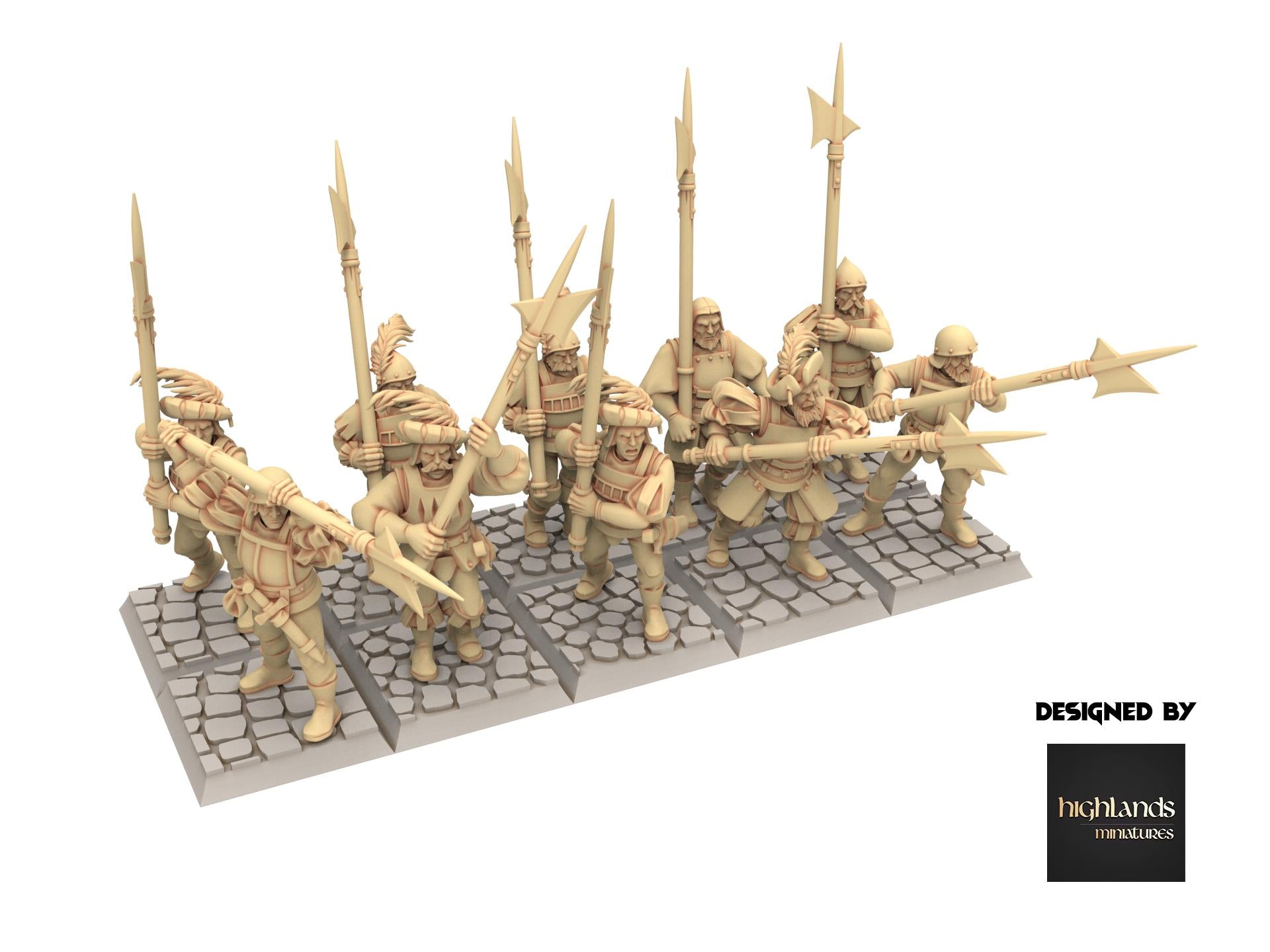 Imperial Fantasy - Halberdsmen - Sunland - Highlands Miniatures