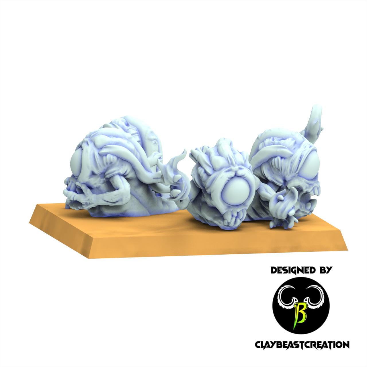 Demon - x5 Eye lings - Dark Legions - ClayBeastCreation