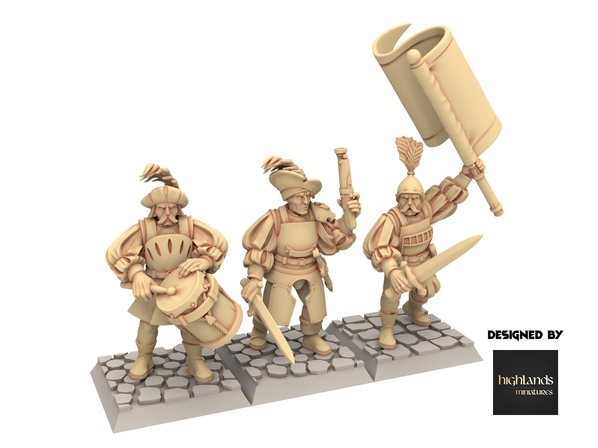 Imperial Fantasy - Spearmen - Sunland - Highlands Miniatures