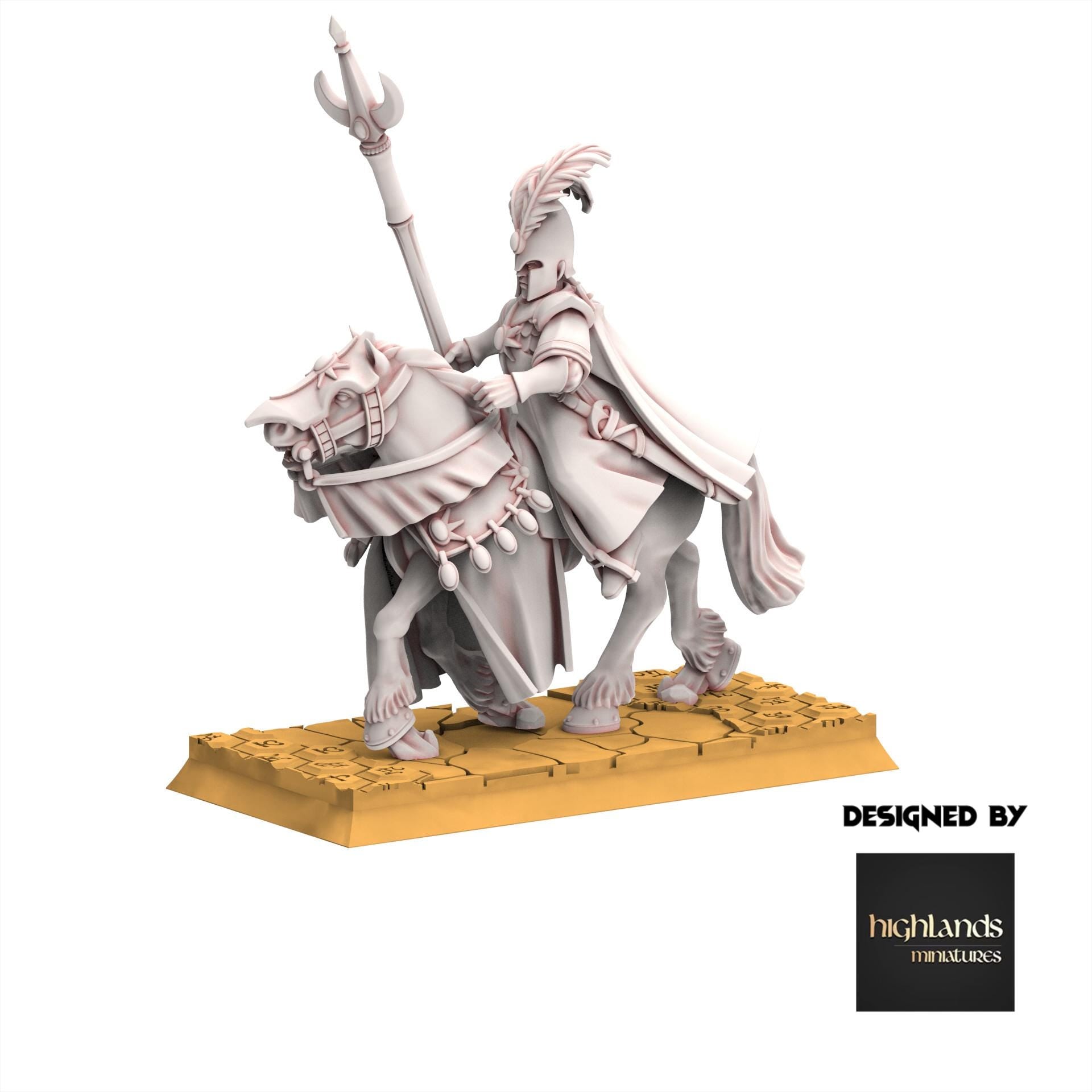 Hight Elves - Mage Mounted - Aegean - Highlands Miniatures
