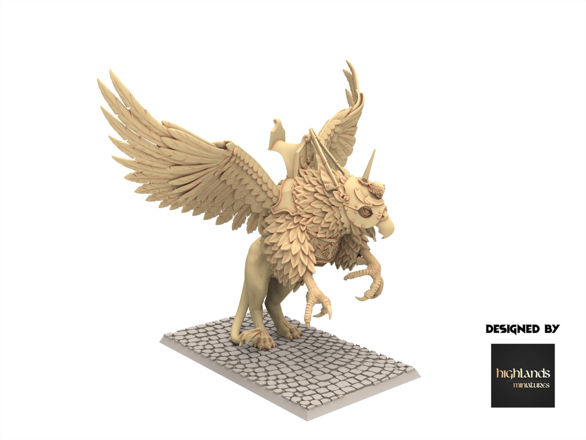 Imperial Fantasy - Emperor on Griffon - Sunland - Highlands Miniatures