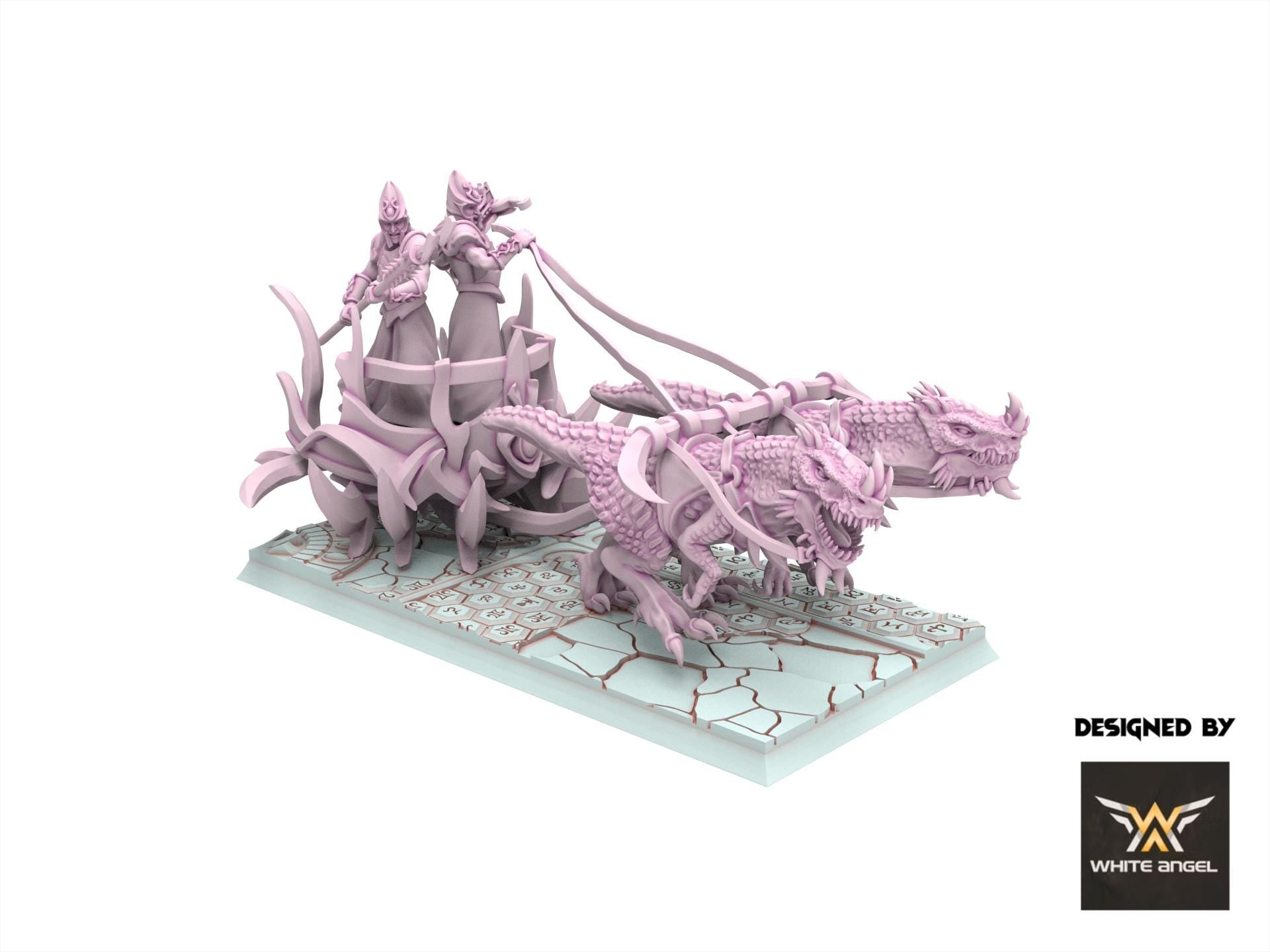 Dark Elves - Nightmare Chariot - Slaves of Darkness - White Angel Miniatures
